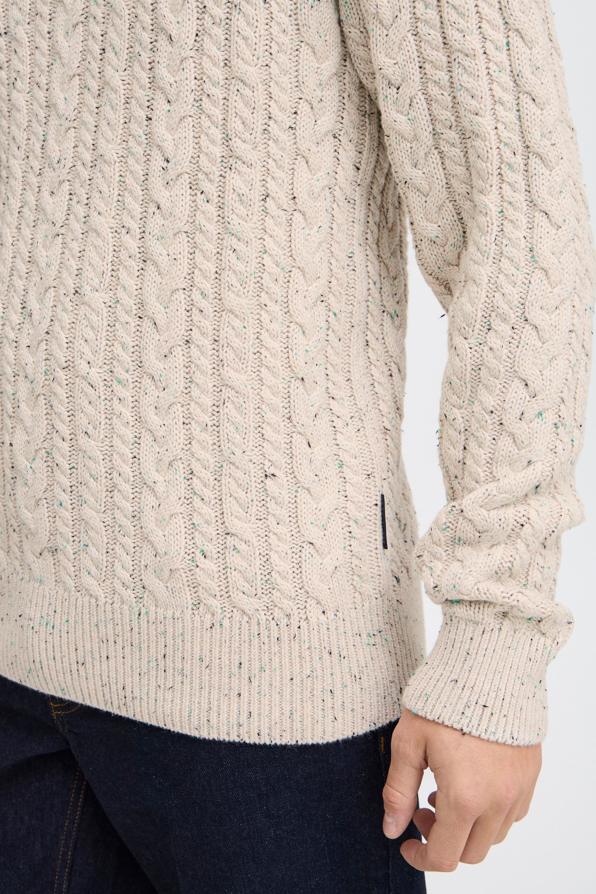 Casual Friday Strickpullover »Strickpullover CFKARL cable crew neck knit with neps«