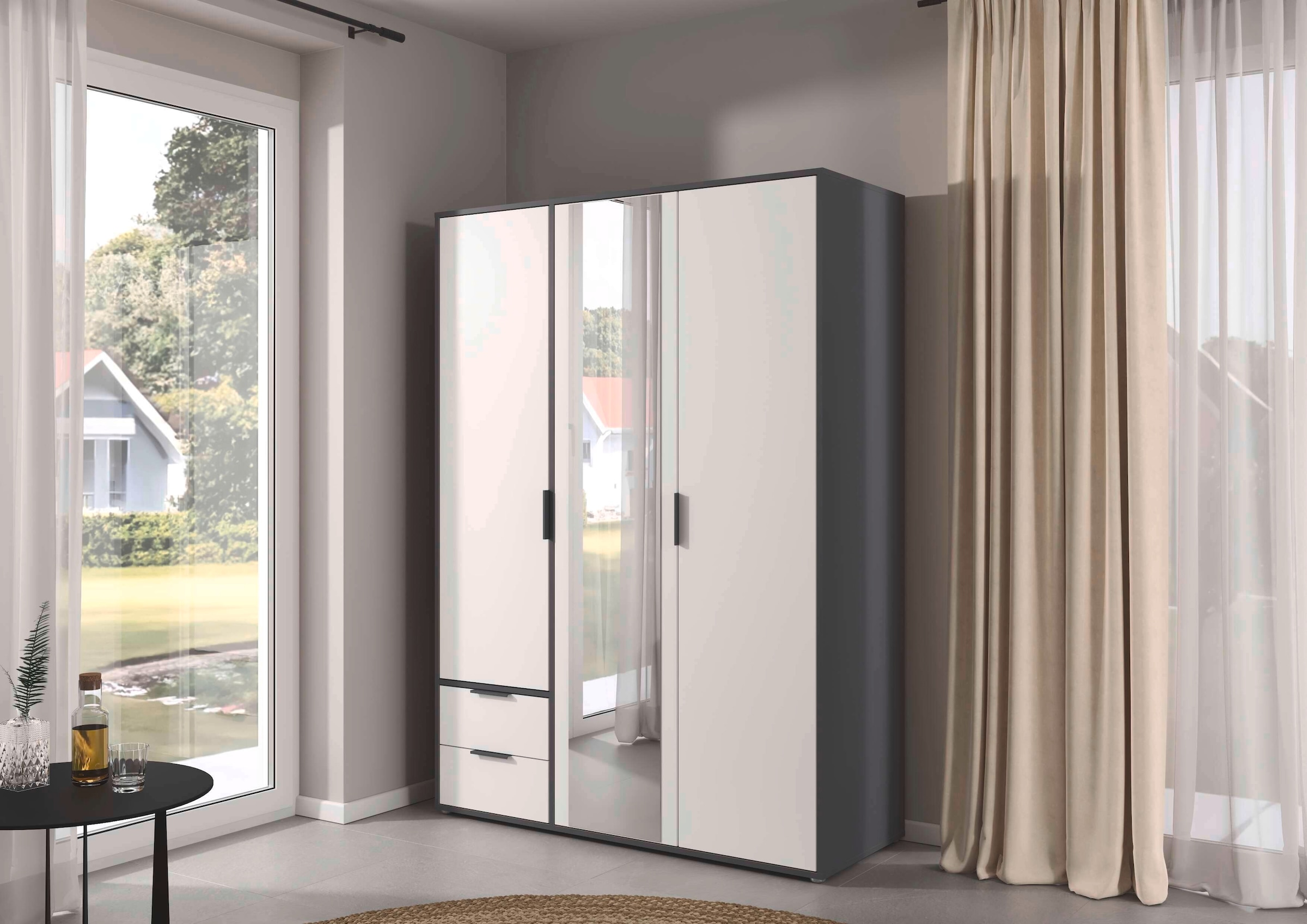 INOSIGN BY RAUCH Kleiderschrank »Schrank Garderobe Schlafzimmer Stauraum PAULLY TOPSELLER Wäscheschrank«, (mit 3 unterschiedlichen Griff-Varianten) 3 Griffvarianten MADE IN GERMANY