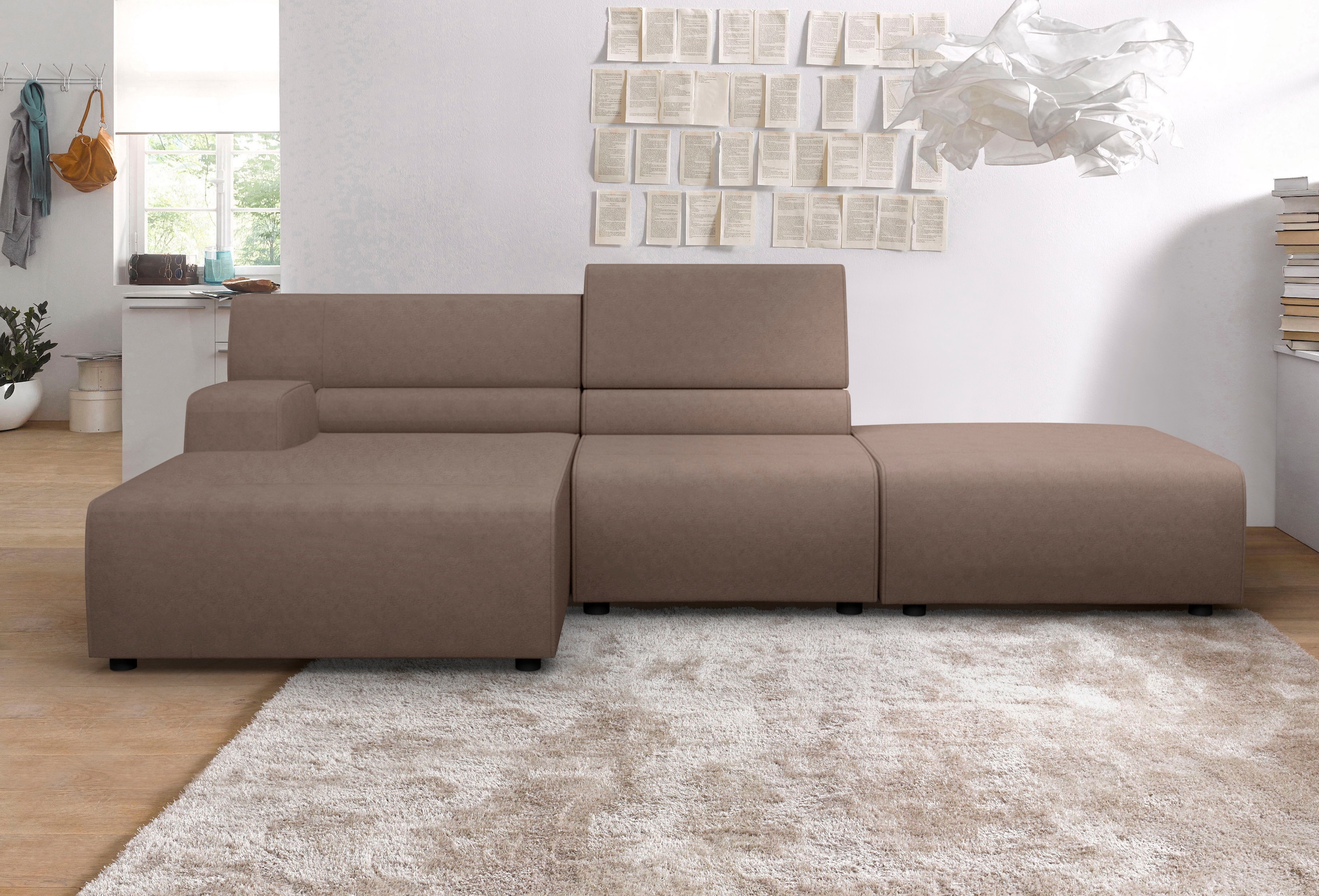 Egoitaliano Ecksofa "Babouche, Designsofa mit außergewöhnlichem Sitzkomfort zum Wohlfühlen"