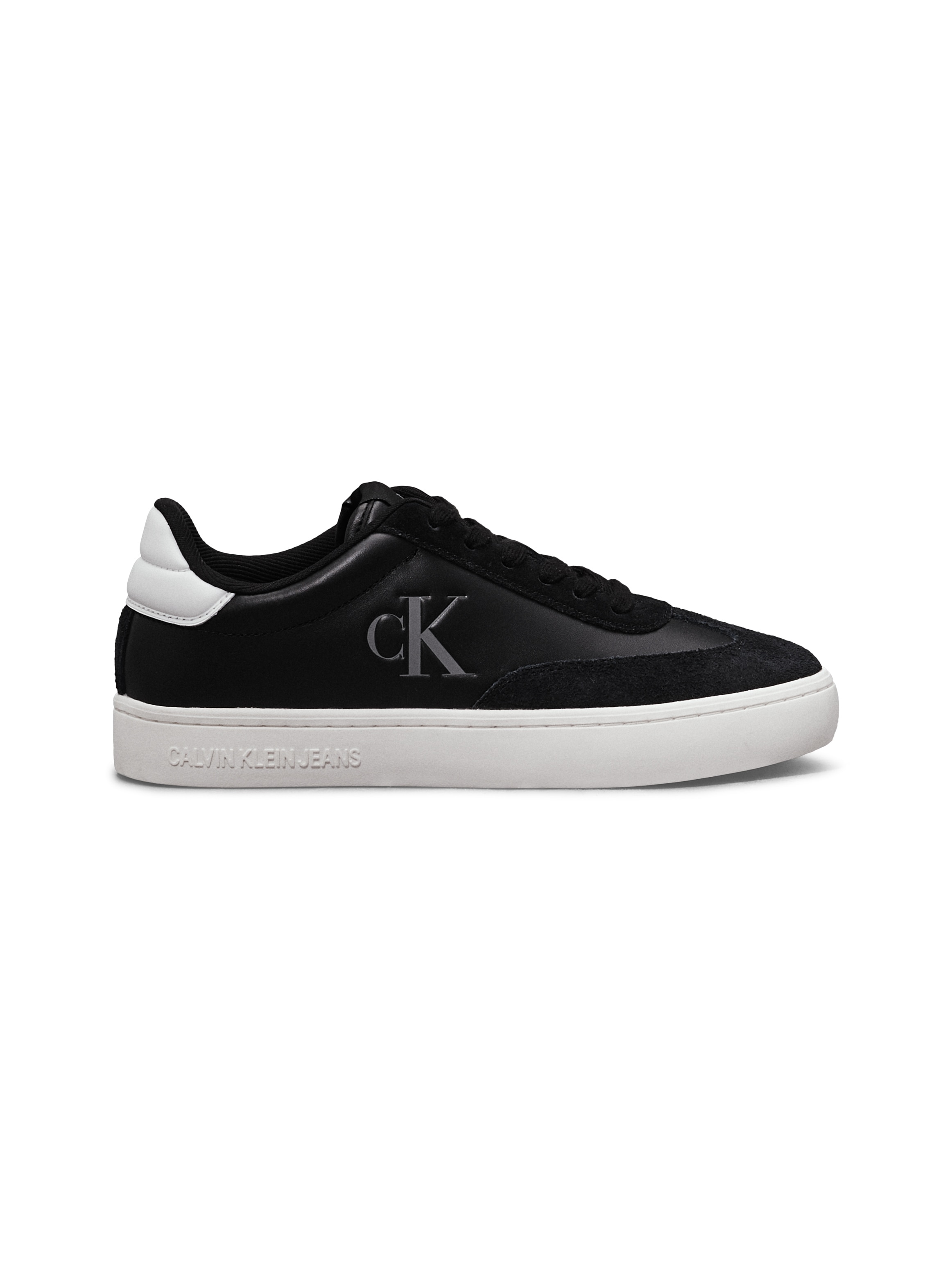 Calvin Klein Jeans Plateausneaker »CLASSIC CUPSOLE LOW MG MIX«, Schnürschuh, Halbschuh, Freizeitschuh mit gepolstertem Schaftrand