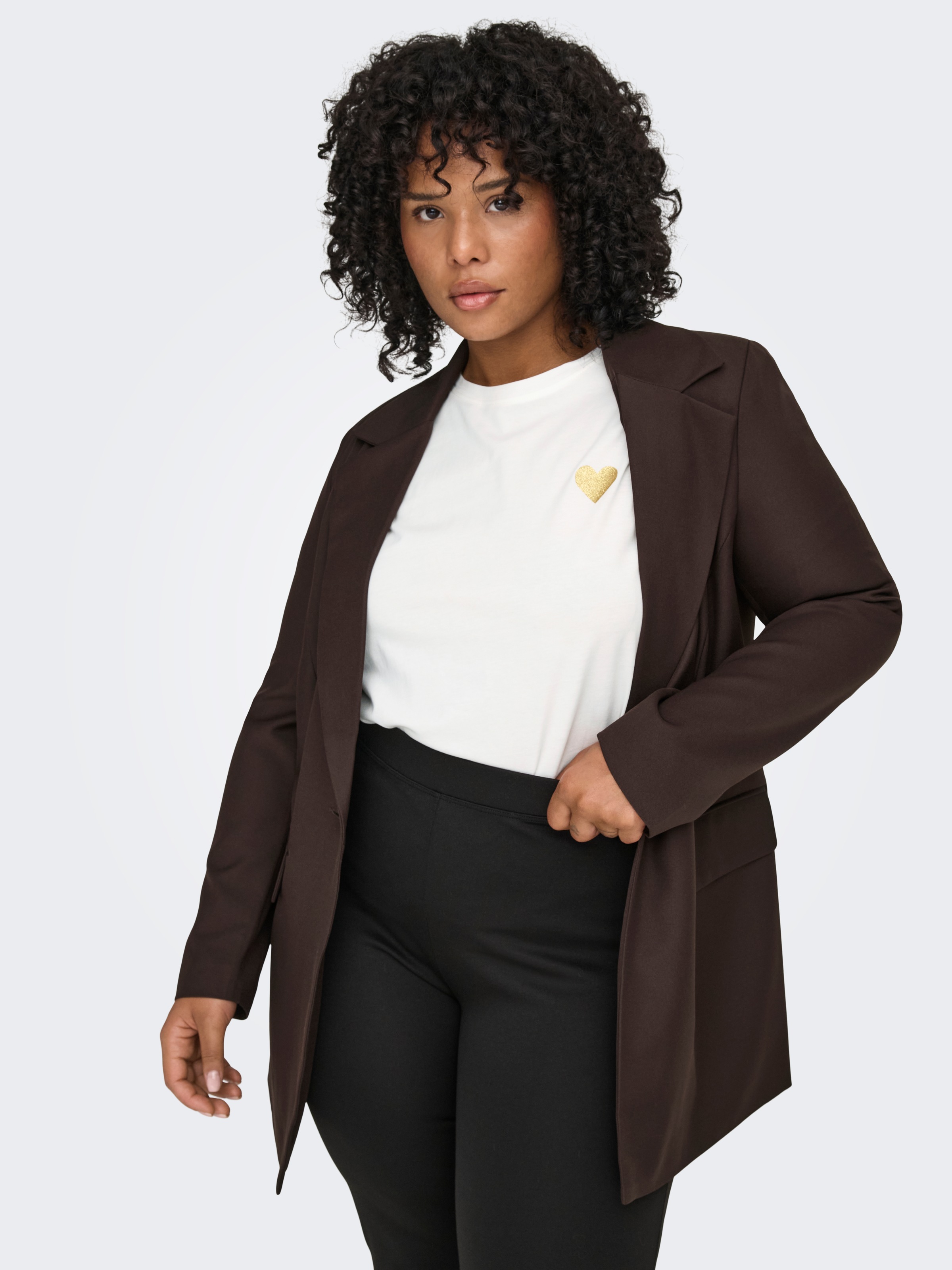 ONLY CARMAKOMA T-Shirt "CARKITA LIFE S/S LOGO TOP JRS NOOS" Baumwolle, regu günstig online kaufen