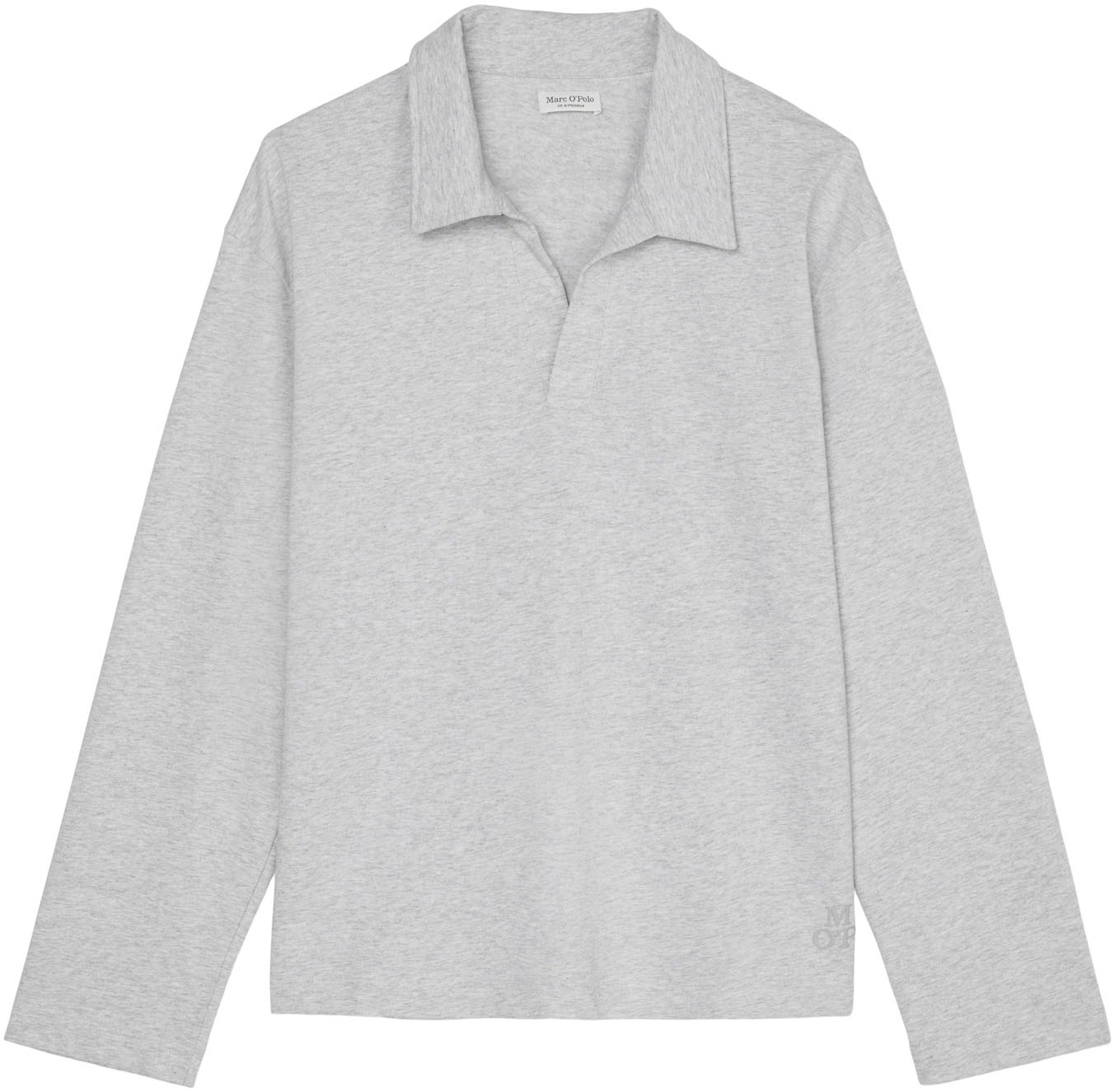 Marc OPolo Langarm-Poloshirt "Heavy Jersey-Woven", mit sportlichem Kragende günstig online kaufen
