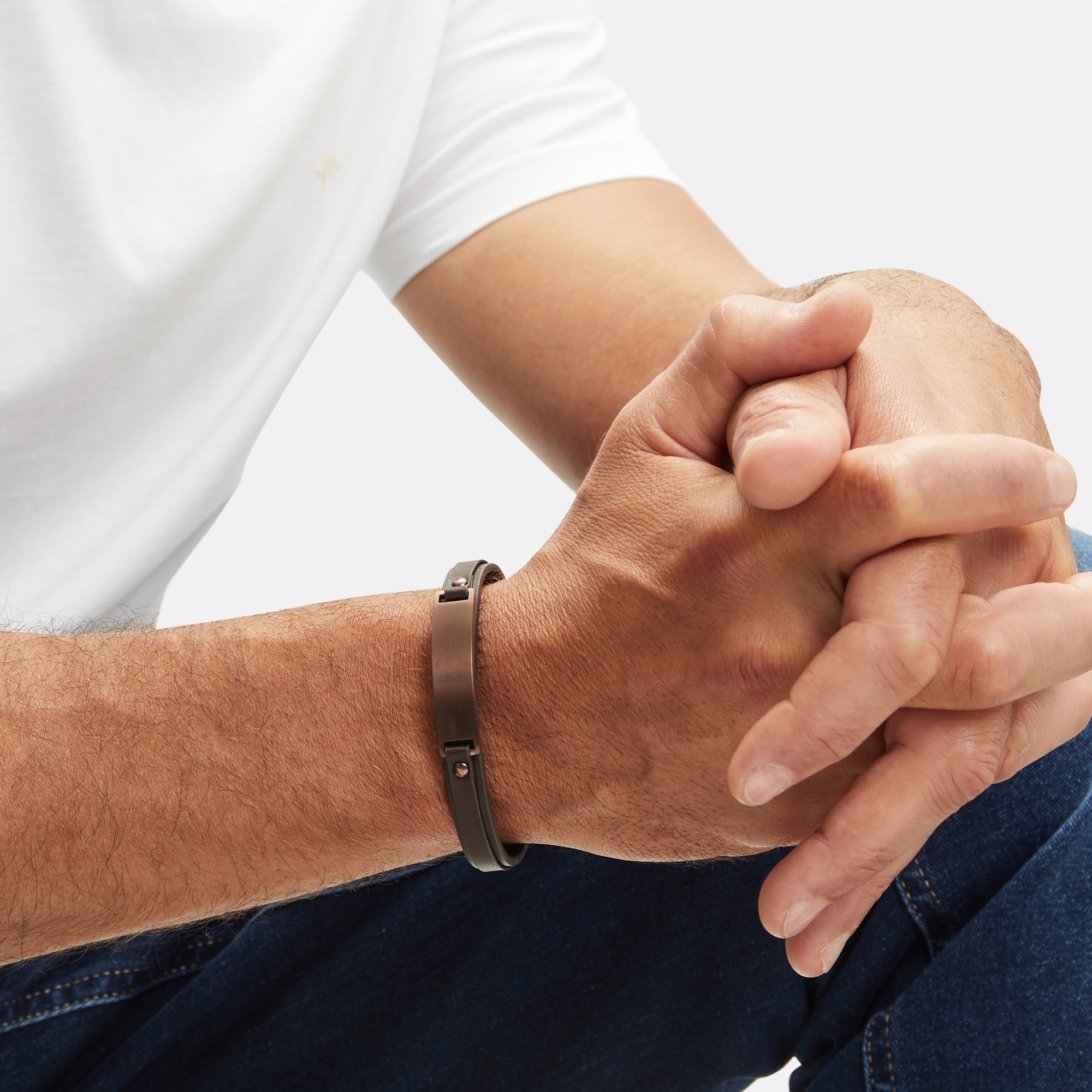 FYNCH-HATTON Lederarmband »Schmuck Geschenk Armband Leather meets Metal«