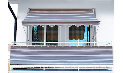Balkonsichtschutz, Meterware, anthrazit/grau, H: 75 cm