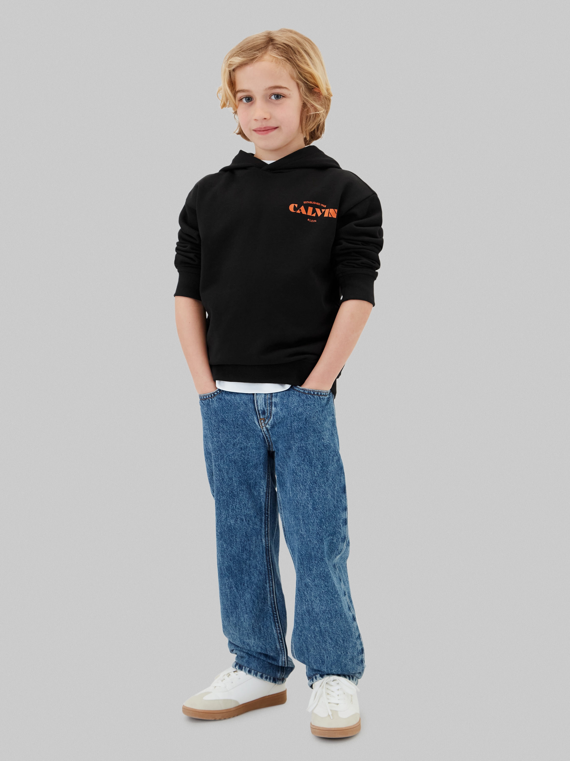 Calvin Klein Kapuzensweatshirt »CALVIN SMALL CHEST PRINT HOODIE«, Regular fit mit Kapuze
