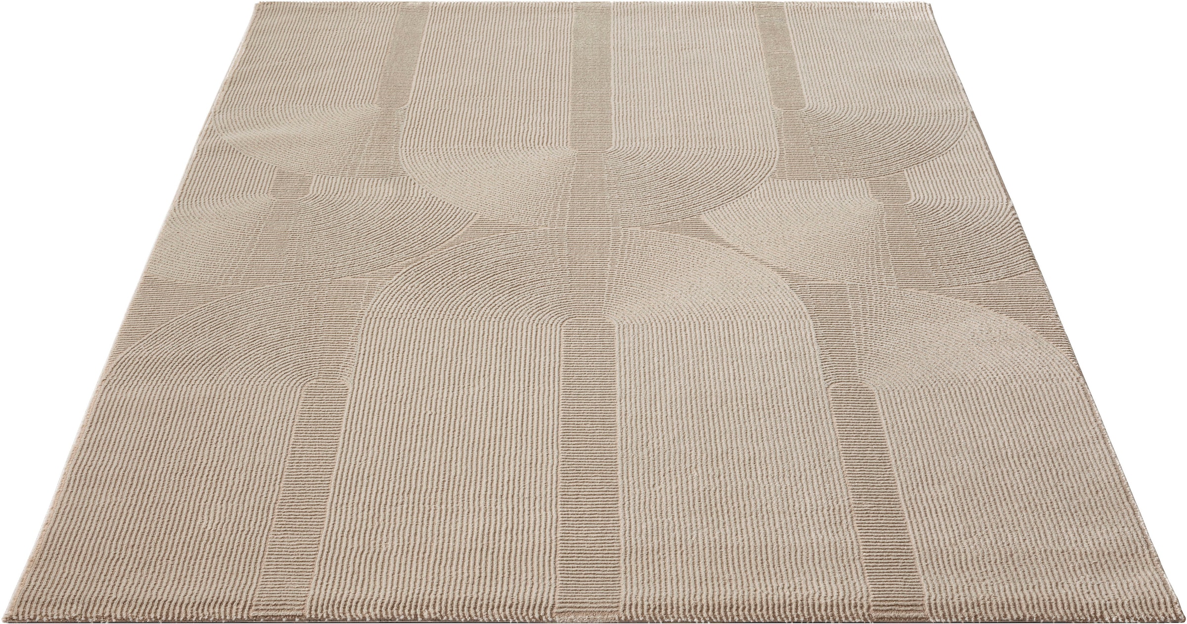 merinos Teppich »Sign recyceltem BAUR Hoch rechteckig, Geometrisch, 1904«, kaufen | Polyester, Tief 100% Struktur, Wohnzimmer