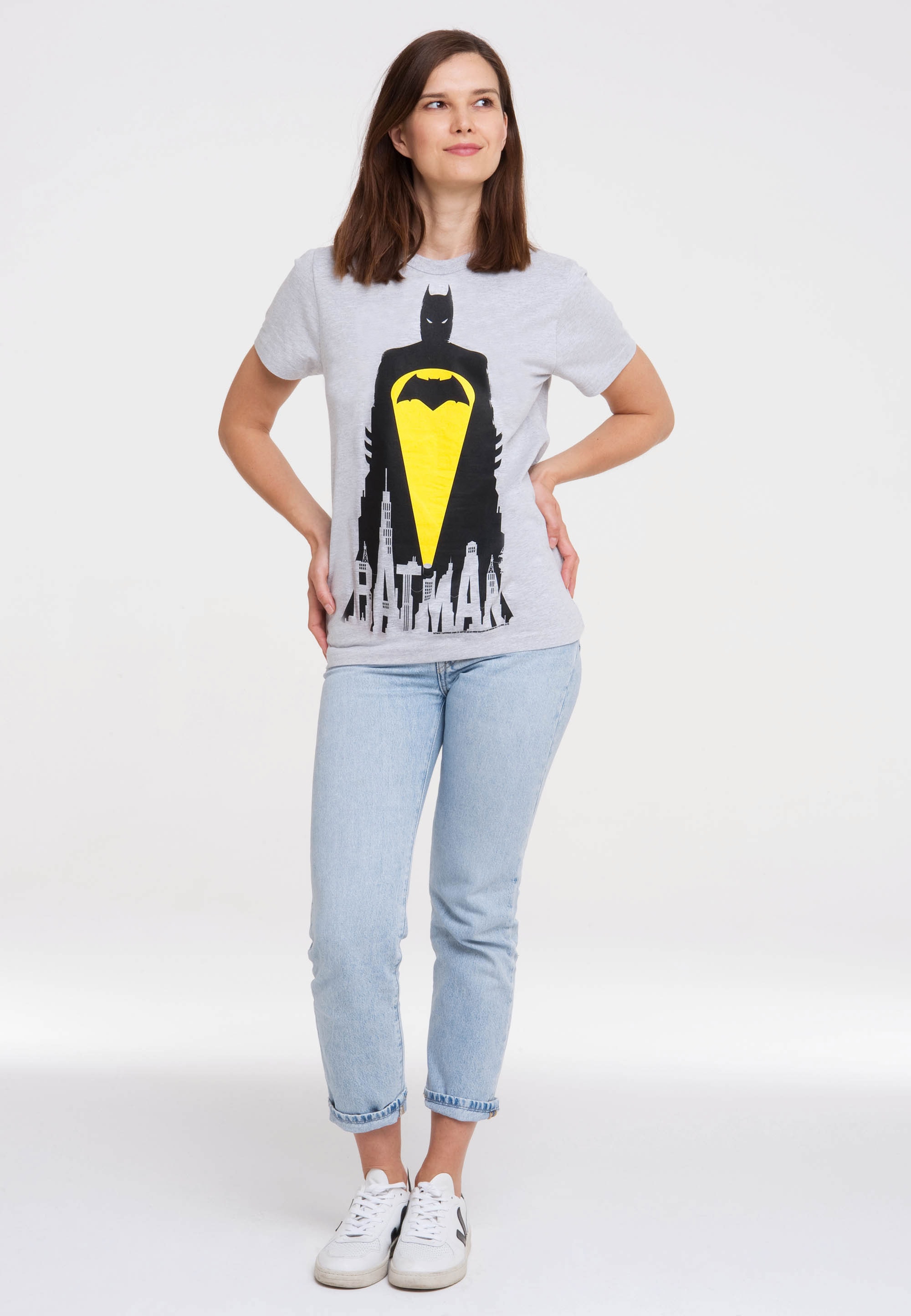 LOGOSHIRT T-Shirt »Batman - Skyline«, mit Superhelden-Print online  bestellen | BAUR