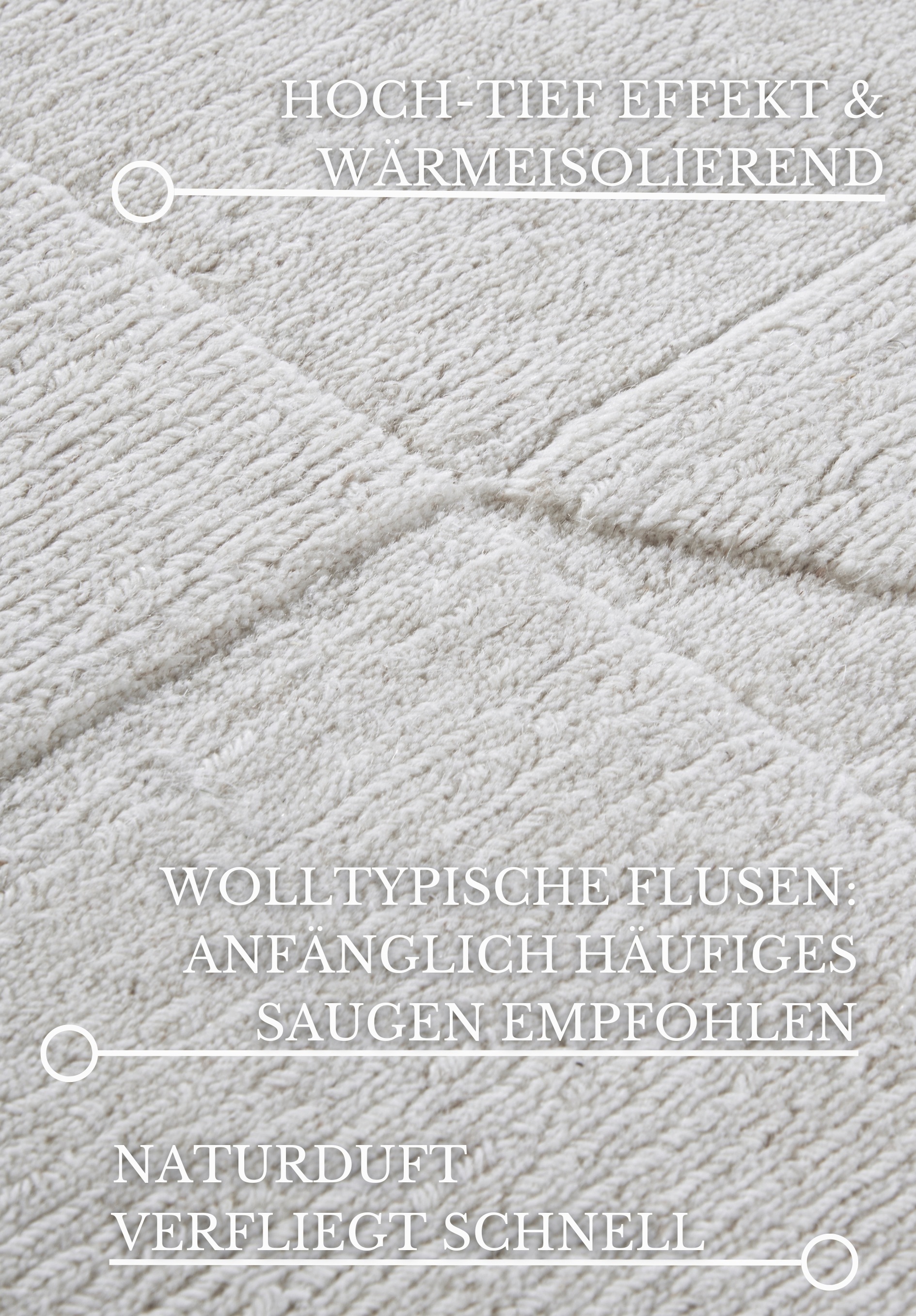 Villeroy & Boch Wollteppich »Ursule«, rechteckig, 10 mm Höhe, Läufer, handgewebt, Wolle, Natur, Wohnzimmer, Geometrie, Boho