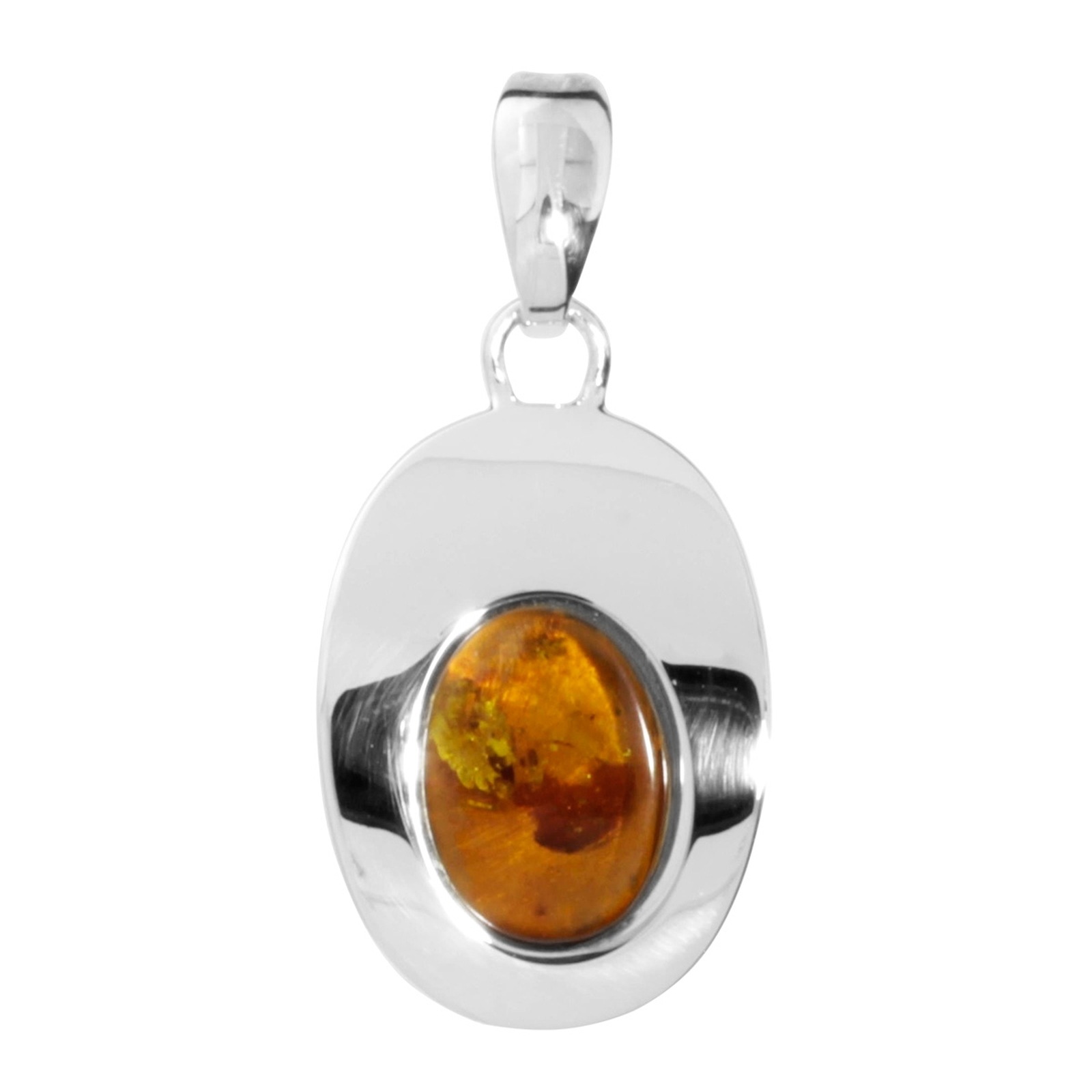 OSTSEE-SCHMUCK Damen Kettenanhänger "Ostsee-Schmuck Anhänger Jessie Anhänger Jessie", 35 x 17mm, Silber 925 (Sterlingsilber), 3,3 g, weiß, Silber 925