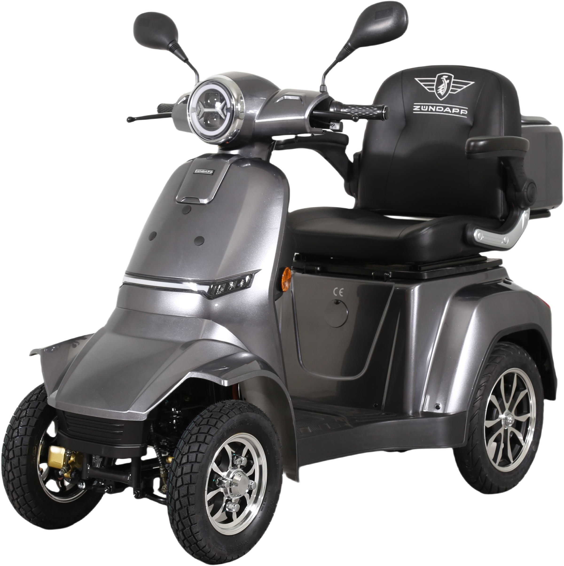 Zündapp Elektromobil »Zündapp Volt 1000W 20 km/h inkl. Topcase dunkelgrau«, Topcase