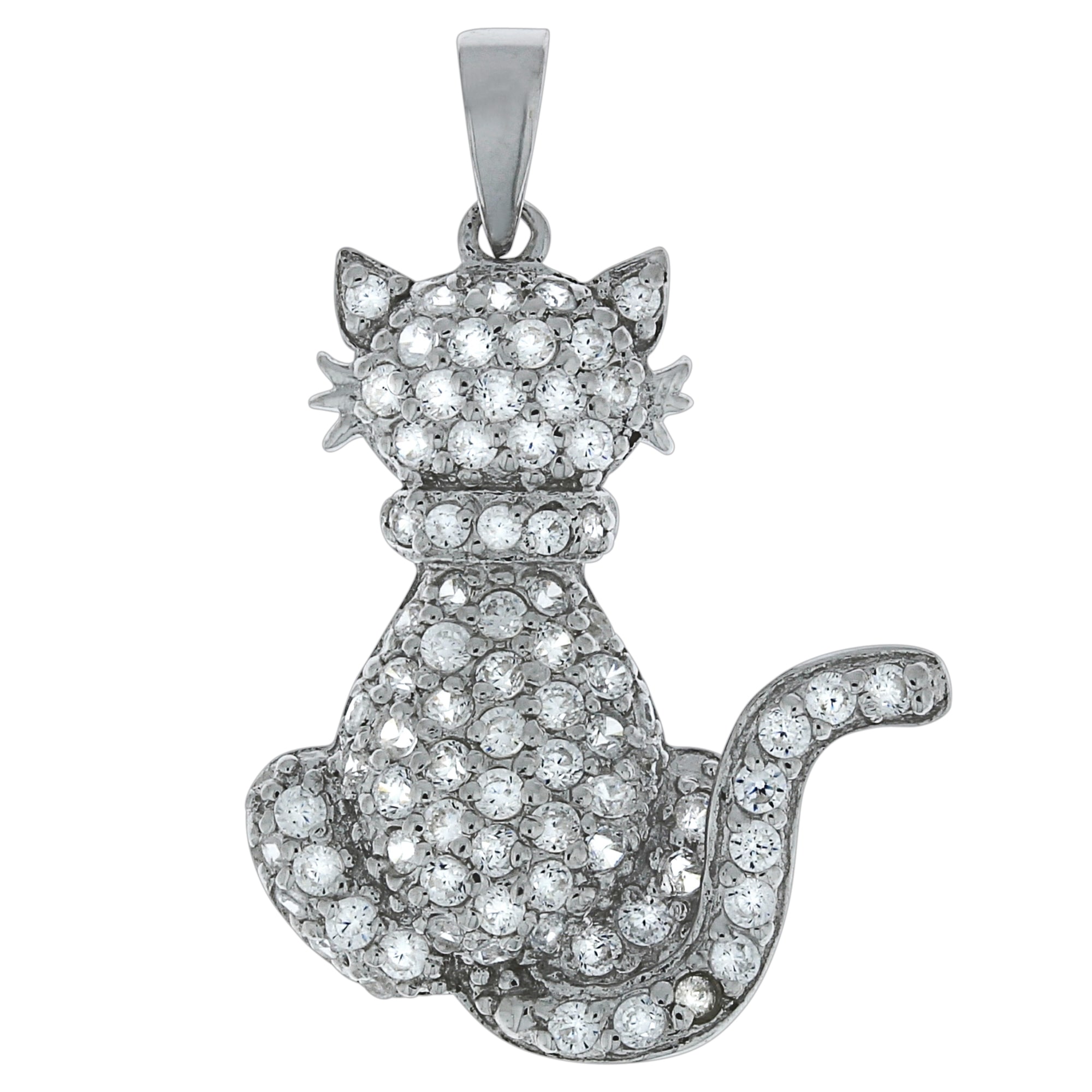 BAUR Vivance | Silber mit Zirkonia« Kettenanhänger bestellen Katze »925 Sterling