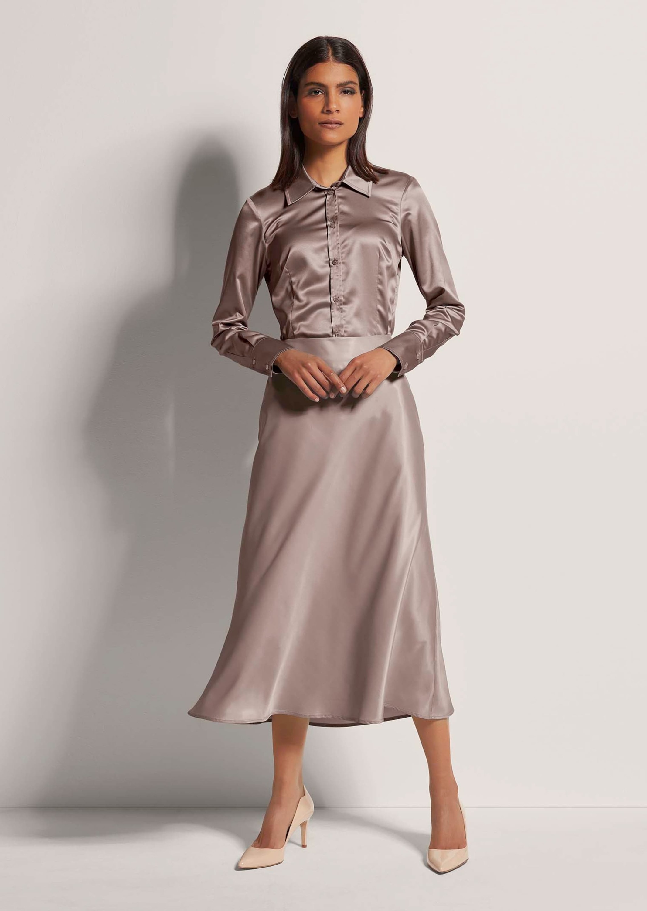 MADELEINE Midirock "Midirock Midi Satinrock für elegante Anlässe" günstig online kaufen