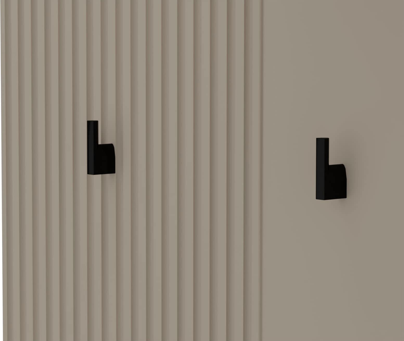 Home affaire Garderobenpaneel »Luminara«, (1 St.), Wandgarderobe breit mit eleganter Rillenoptik - (B/T/H) 85/26/133 cm