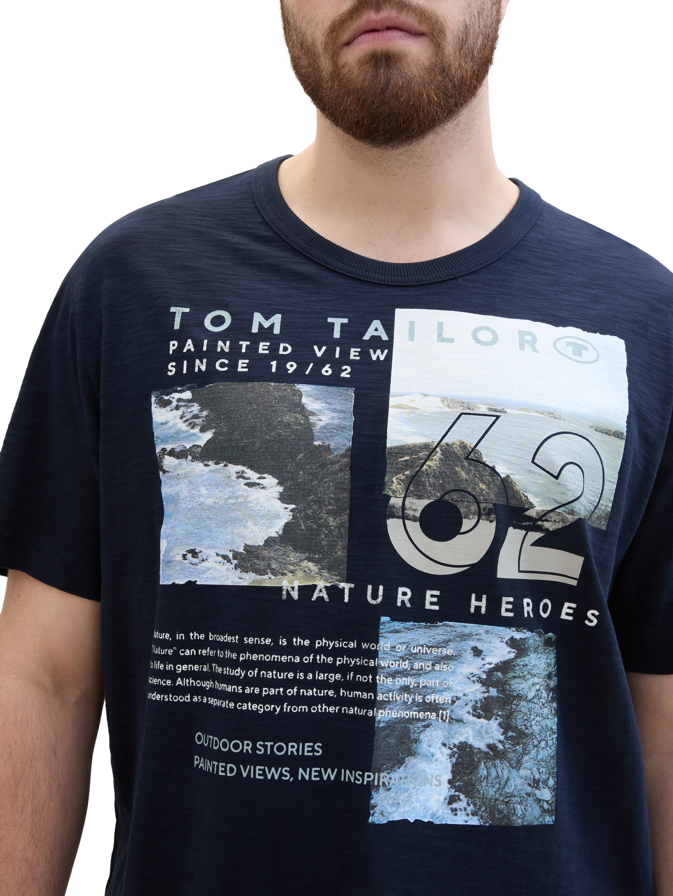 TOM TAILOR PLUS Print-Shirt, mit Rundhalsausschnitt