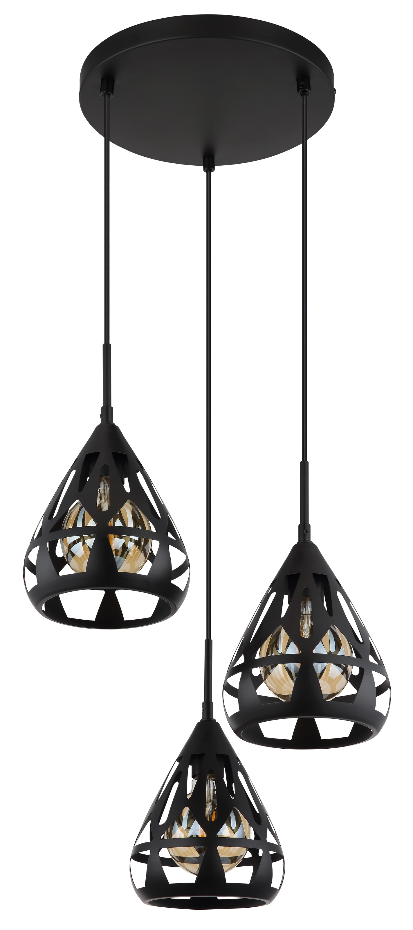 GLOBO LIGHTING Hängeleuchte »HASSAN«, Leuchtmittel E27 | ohne Leuchtmittel, Hängelampe/Pendelleuchte/Esszimmer/Wohnzimmer/Esstisch