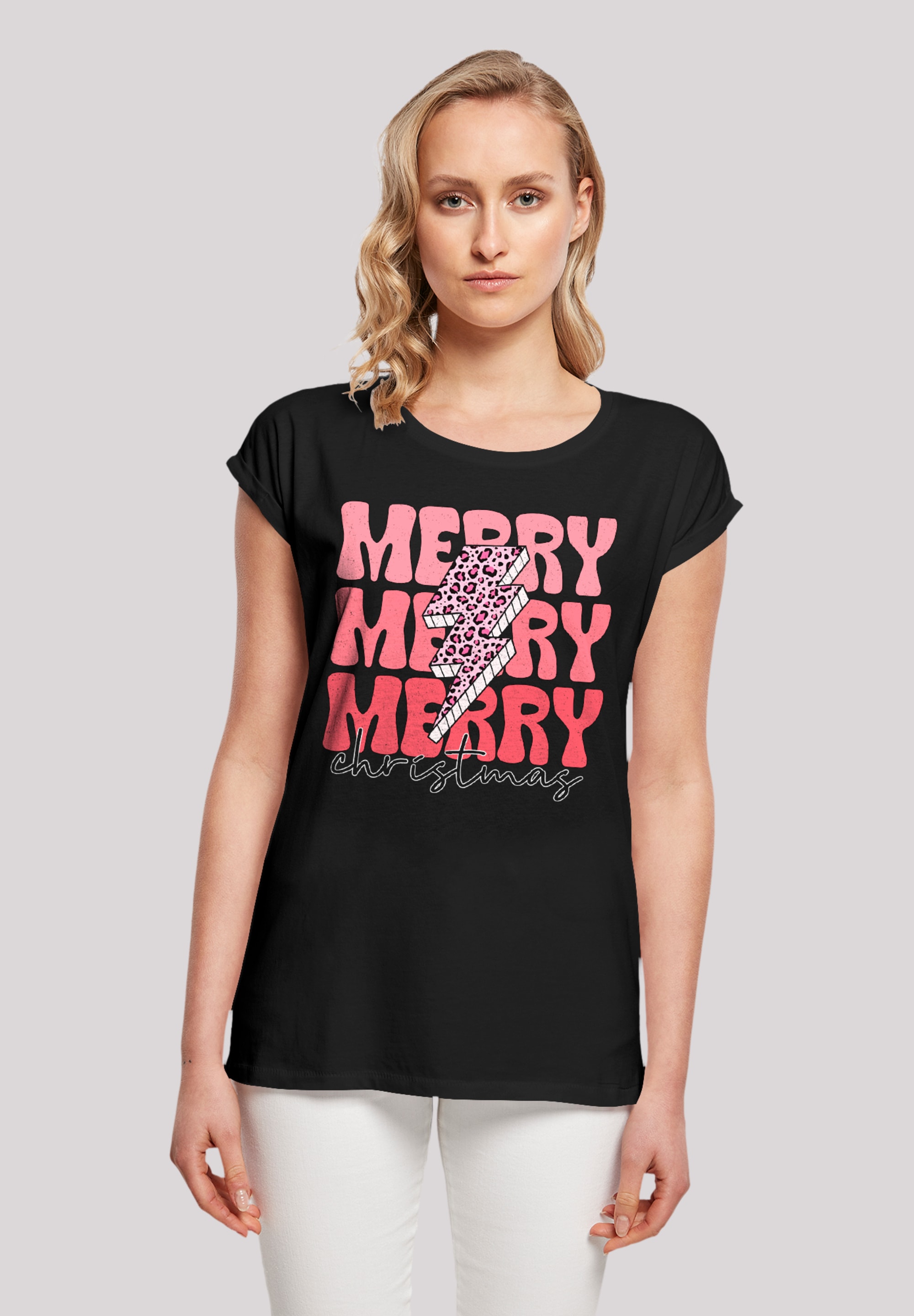 F4NT4STIC T-Shirt "Merry Weihnachten Print Leo Print", Premium Qualität, We günstig online kaufen