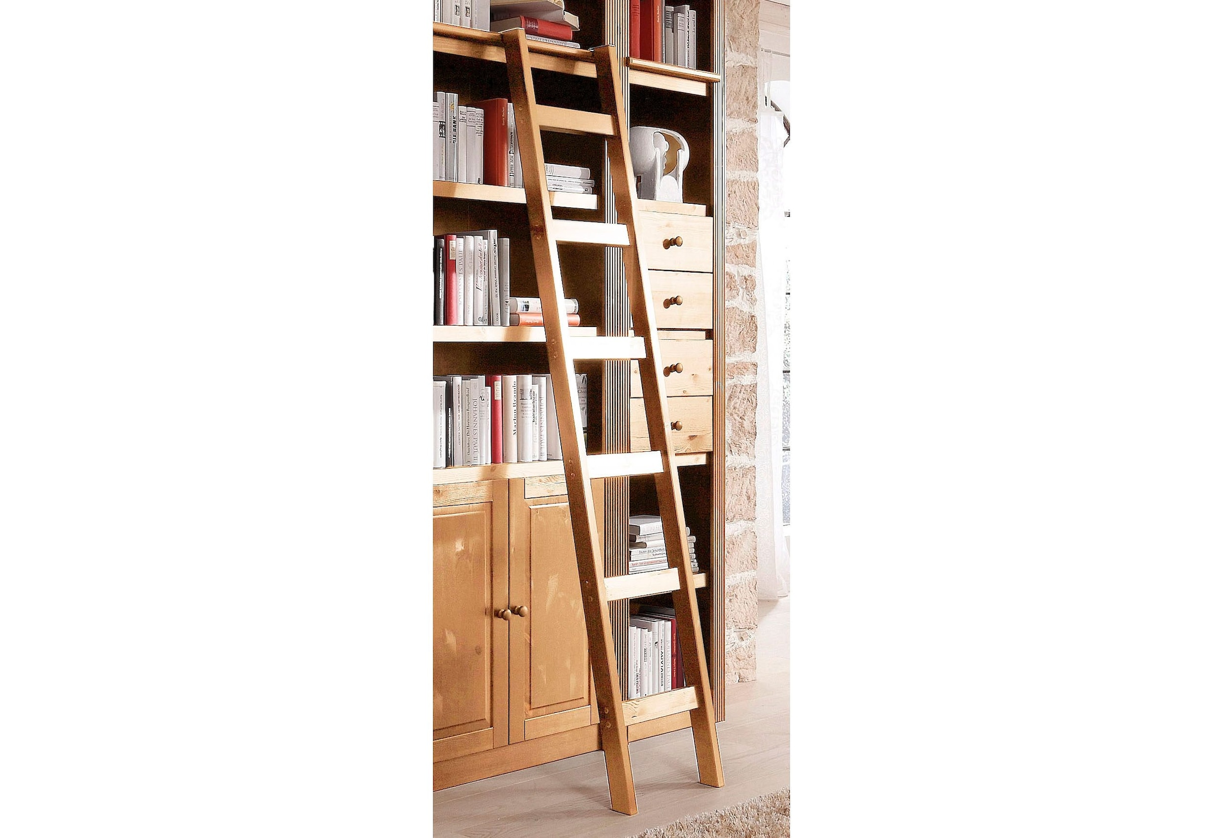 OTTO home Leiterregal "Bergen" aus massivem Kiefernholz, mit 6 Trittsprosse günstig online kaufen