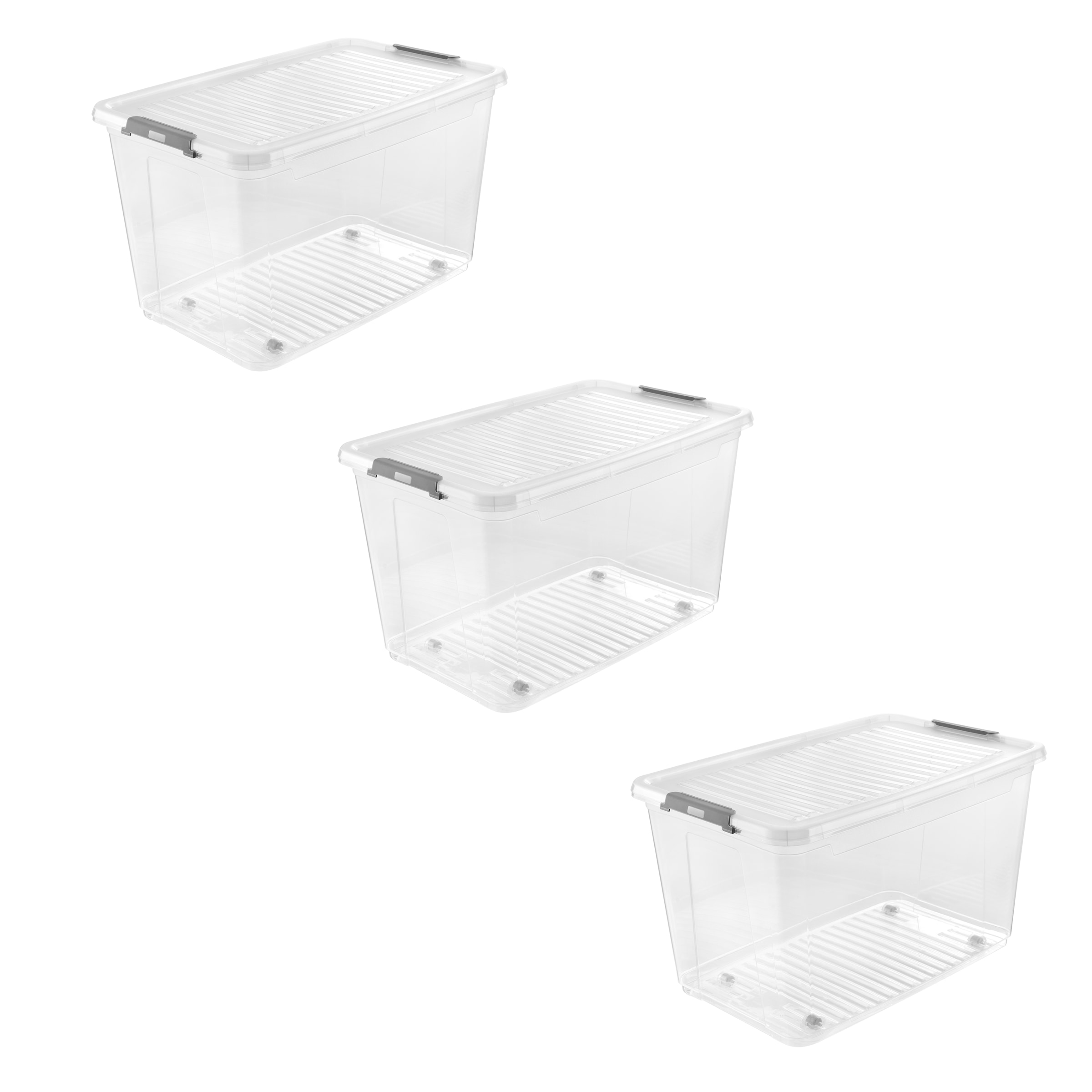 keeeper Aufbewahrungsbox "Clipbox Leo (Set 3 St.) 56 L, 59 x 38 x 35,5 cm" günstig online kaufen