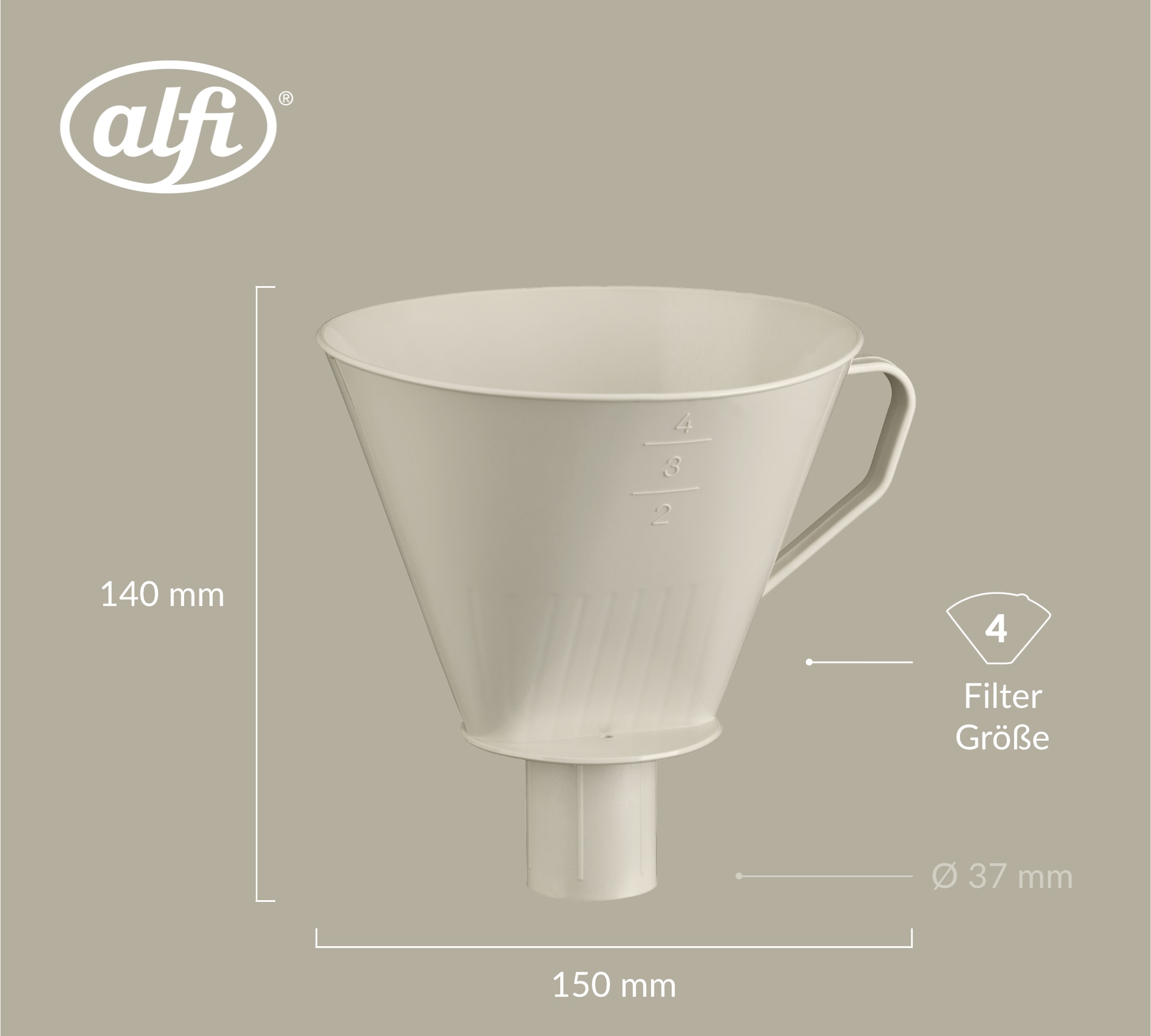Alfi Handfilter »AROMA PLUS Kaffeefilter« Spülmaschinenfest bis 65 °C, ideal für viele alfi Produkte