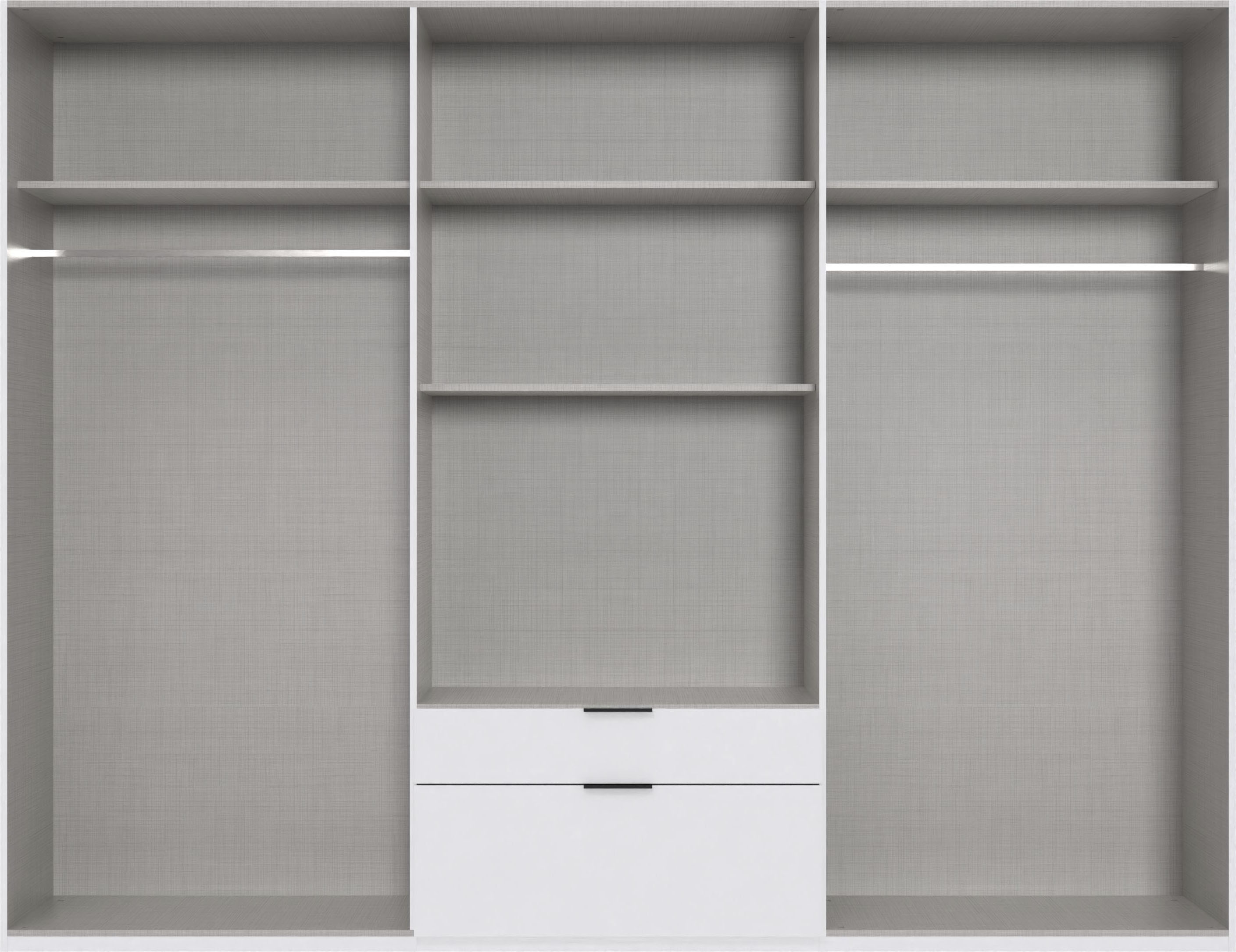 Thumbnail - Wimex Drehtürenschrank "Mugano" mit langen oder kurzen Griffen aus Metall, in vielen Breiten, 208 oder 236 cm hoch, Made...