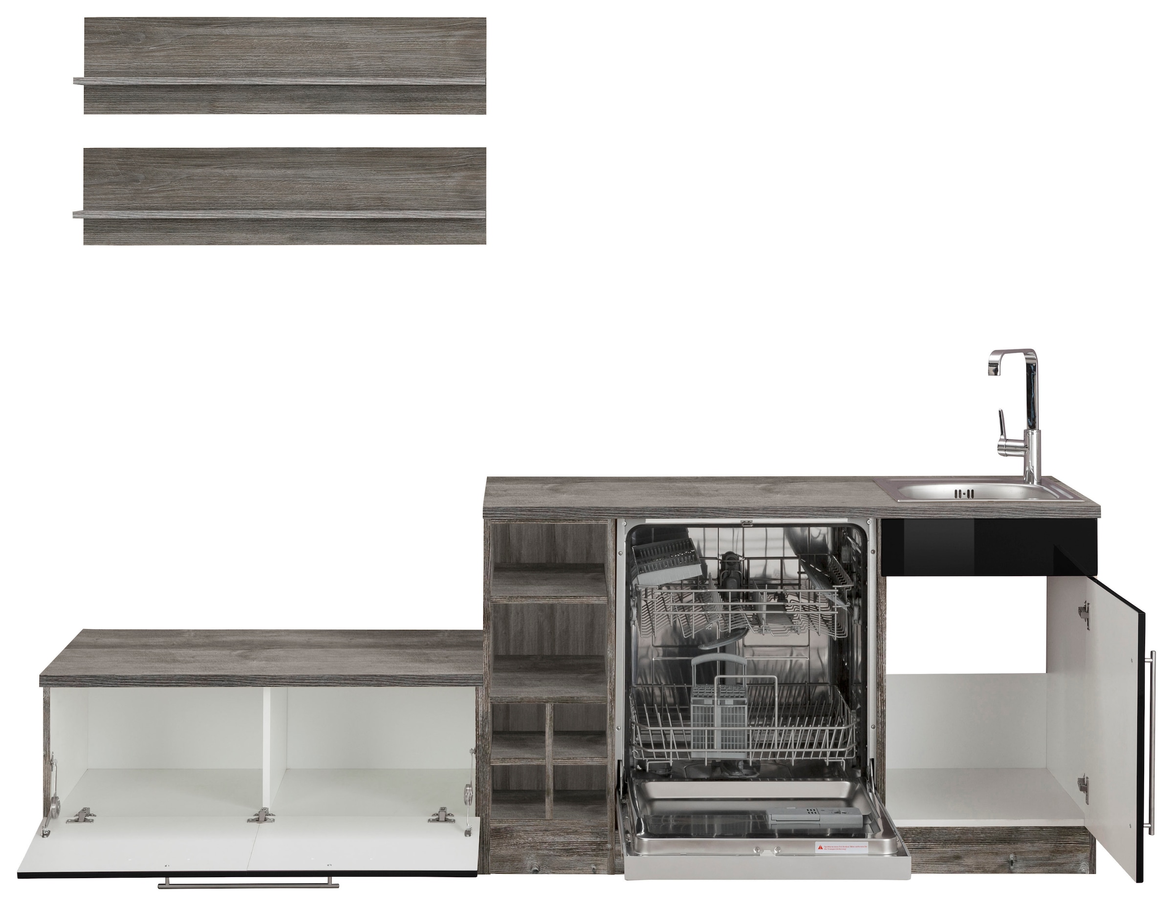 HELD MÖBEL Winkelküche »Samos«, mit 300 x Stellbreite E-Geräten, BAUR 250 kaufen | cm