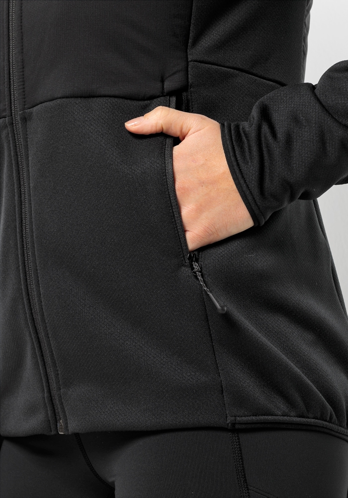 Jack Wolfskin Kapuzenfleecejacke »ALPGRAT PRO INS FZ W«, mit Kapuze
