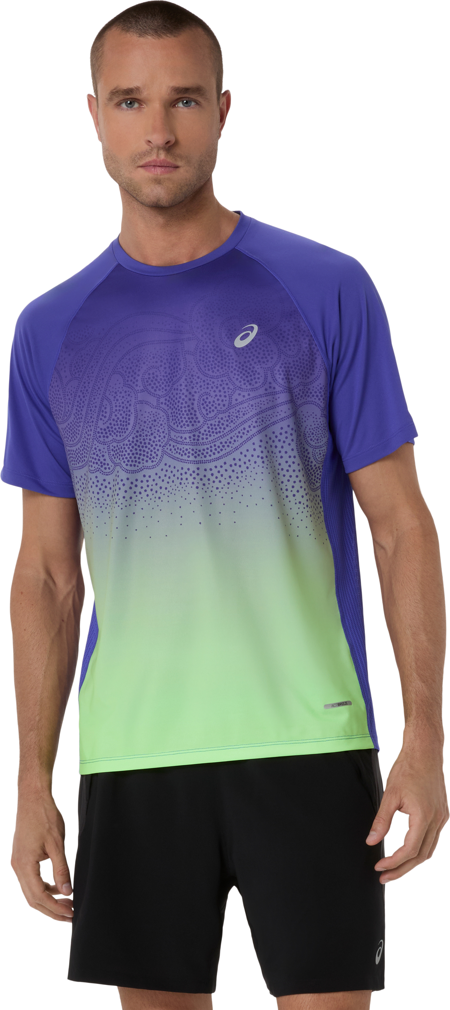 Asics Laufshirt "ROAD FADE SS TOP" ACTIBREEZE™ Technologie, Atmungsaktiv, Reflektierend