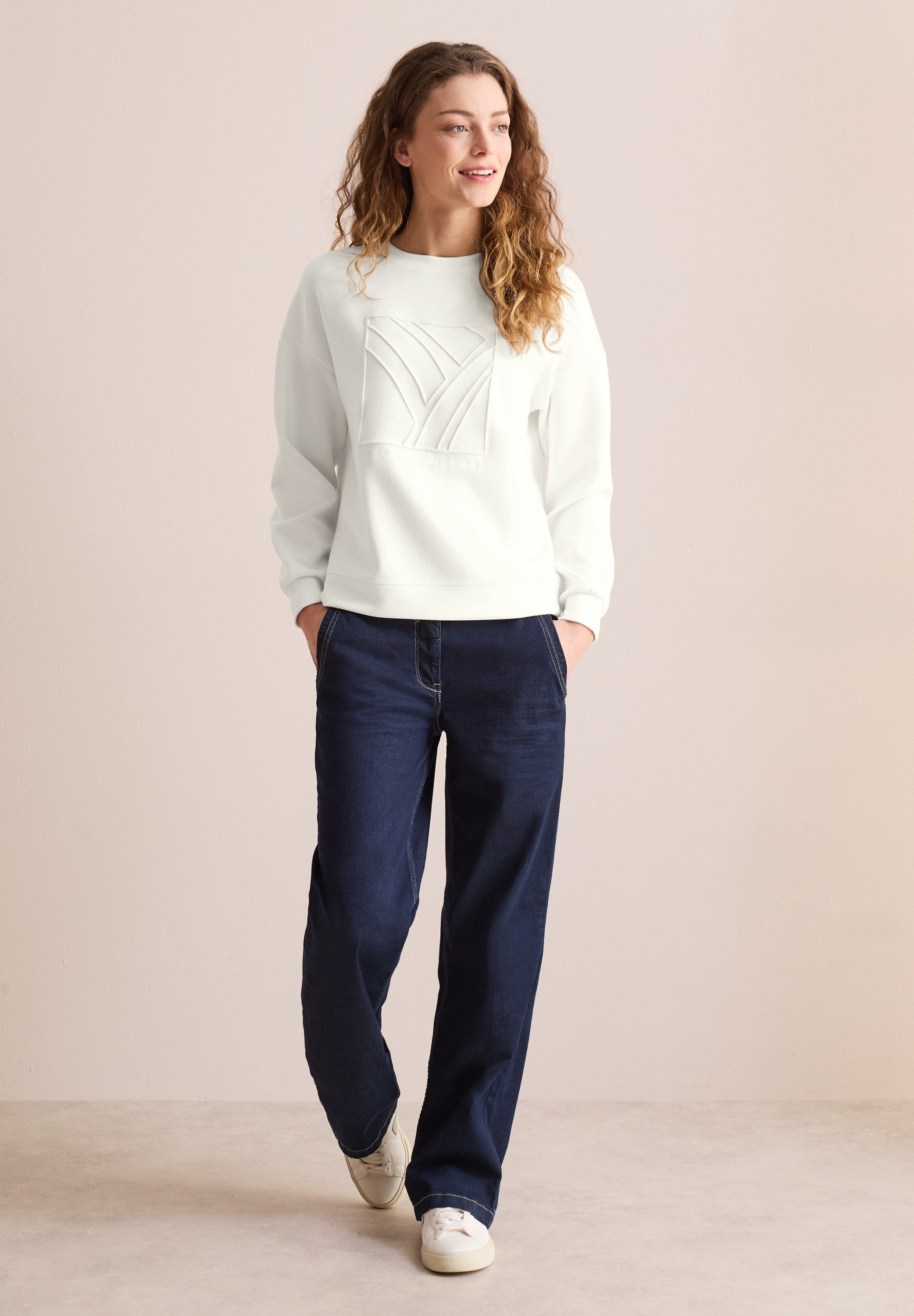 Cecil Sweatshirt, mit Rundhalsausschnitt