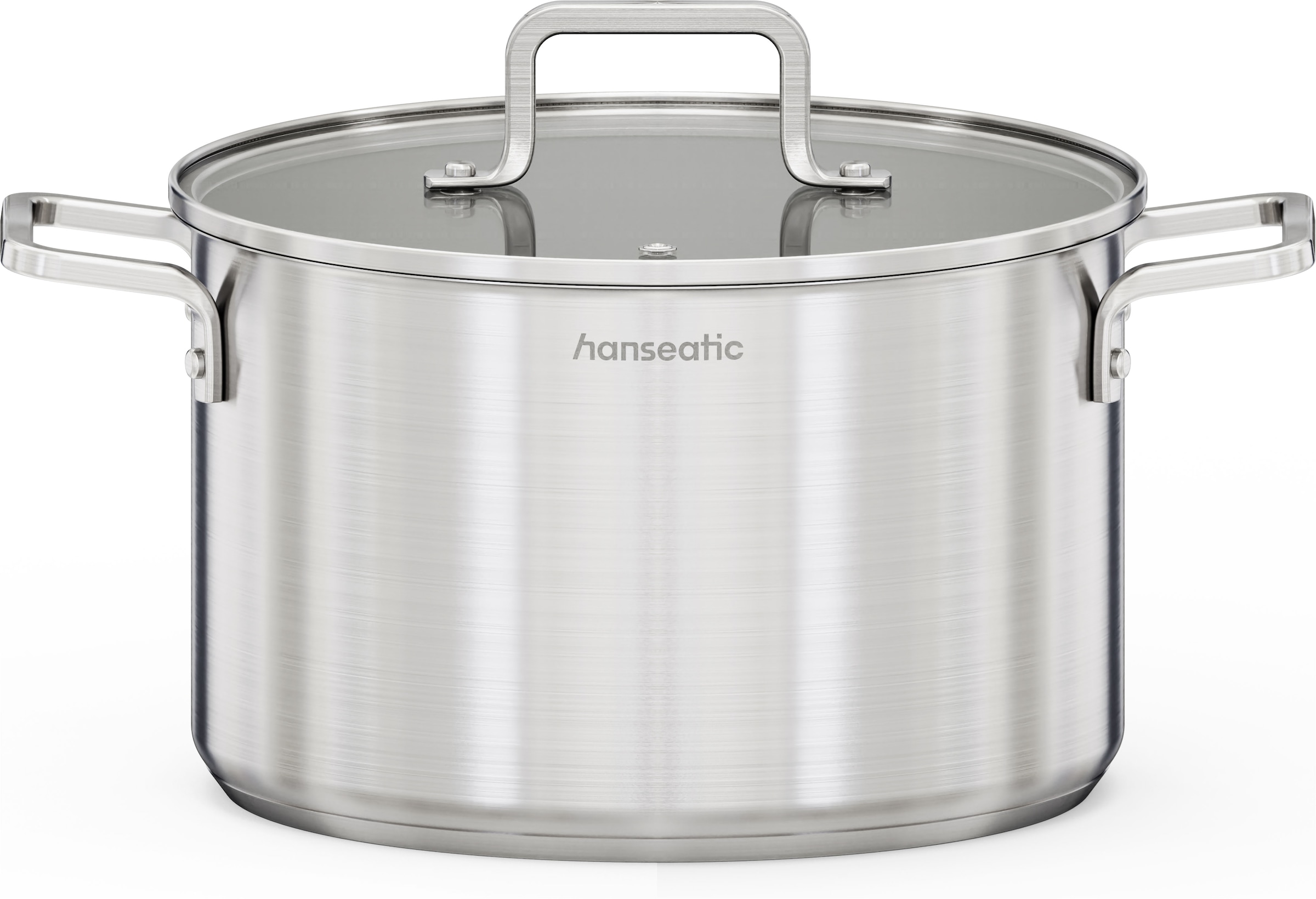 Hanseatic Topf-Set »DAILY« Set, Stielkasserolle 16 cm, Kochtopf 2x16/2x20/1x24 cm, 11 tlg. Edelstahl 18/10