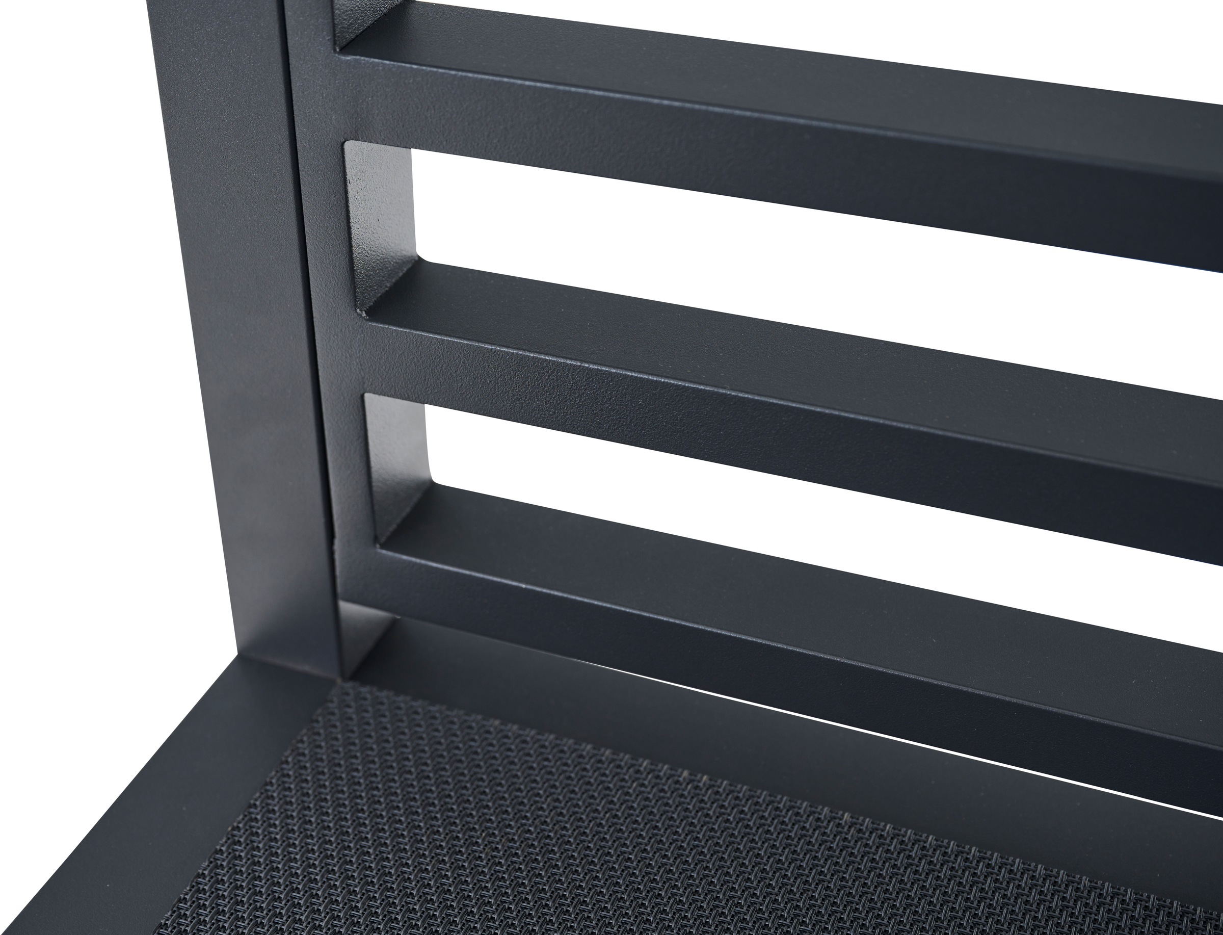 Siena Garden Gartentisch »PALMA Mittelelement mit Gitter« Aluminiumrahmen, Ranotex® Bezug dunkelgrau