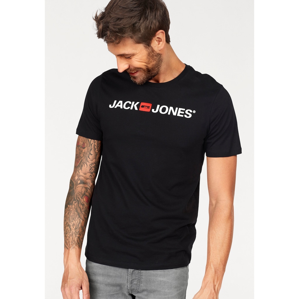 Jack & Jones T-Shirt »CORP LOGO TEE«, (Packung, 3 tlg., 3er-Pack)