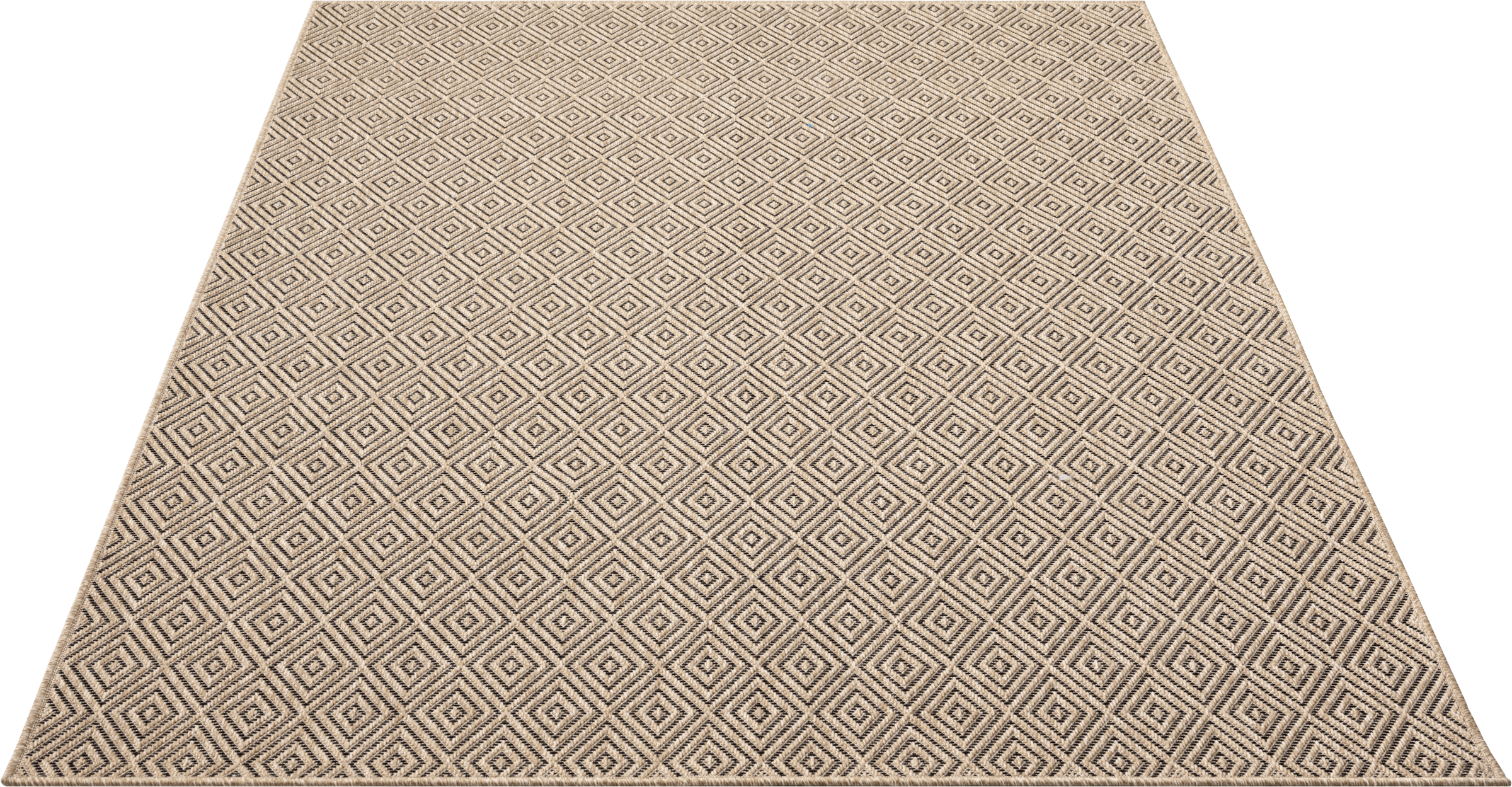 merinos Teppich »Kenzy«, rechteckig, 1 mm Höhe, robuster In- und Outdoor Teppich im natürlichen Jute-Look, wetterfest