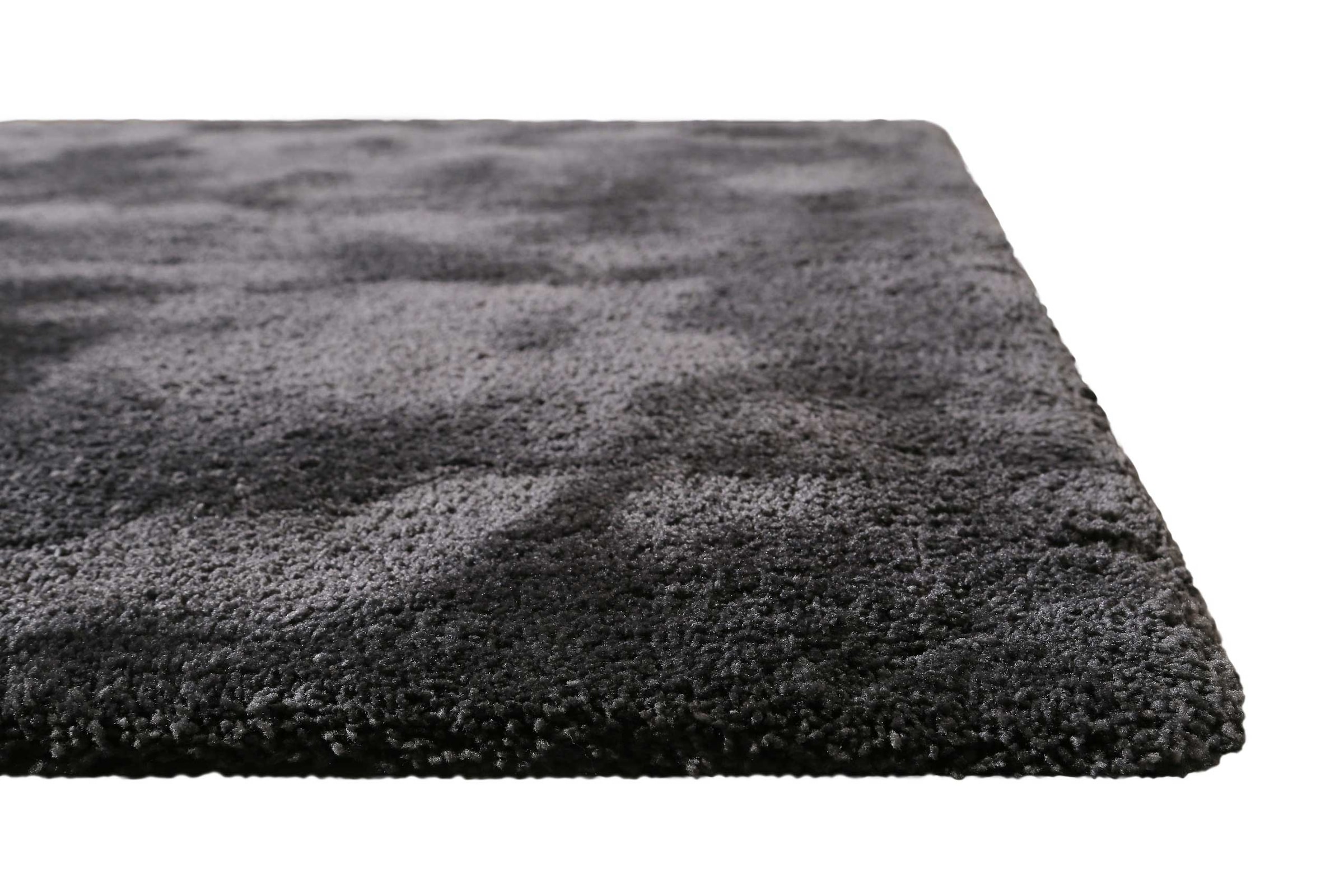 Homie Living Teppich »Pisa«, rund, 25 mm Höhe, Hochflor, Microfaser, uni, weich, Shaggy, Wohnzimmer, Schlafzimmer