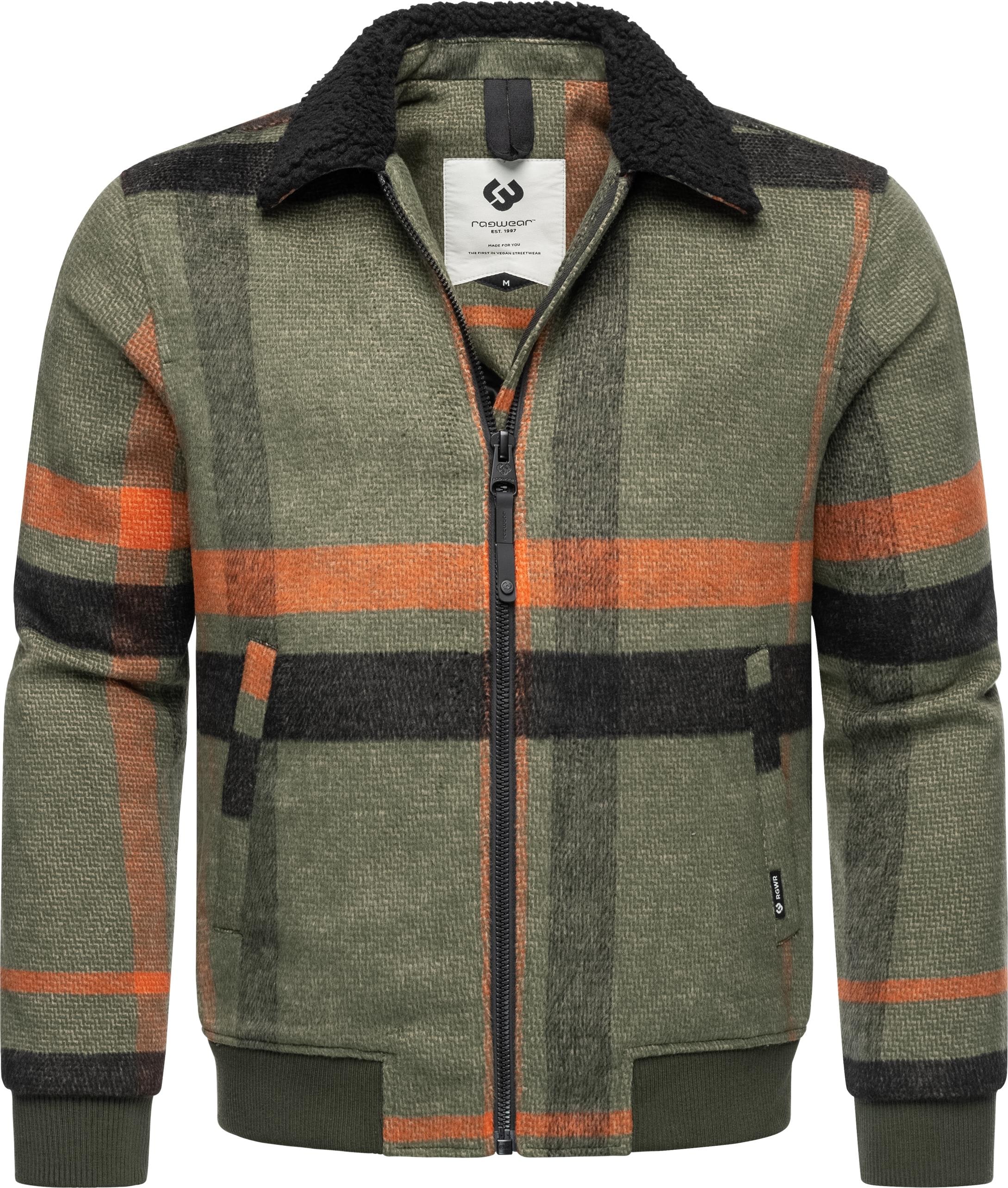 Outdoorjacke »Sivval Check«, ohne Kapuze, Warme Herren Übergangsjacke mit kuscheligem...