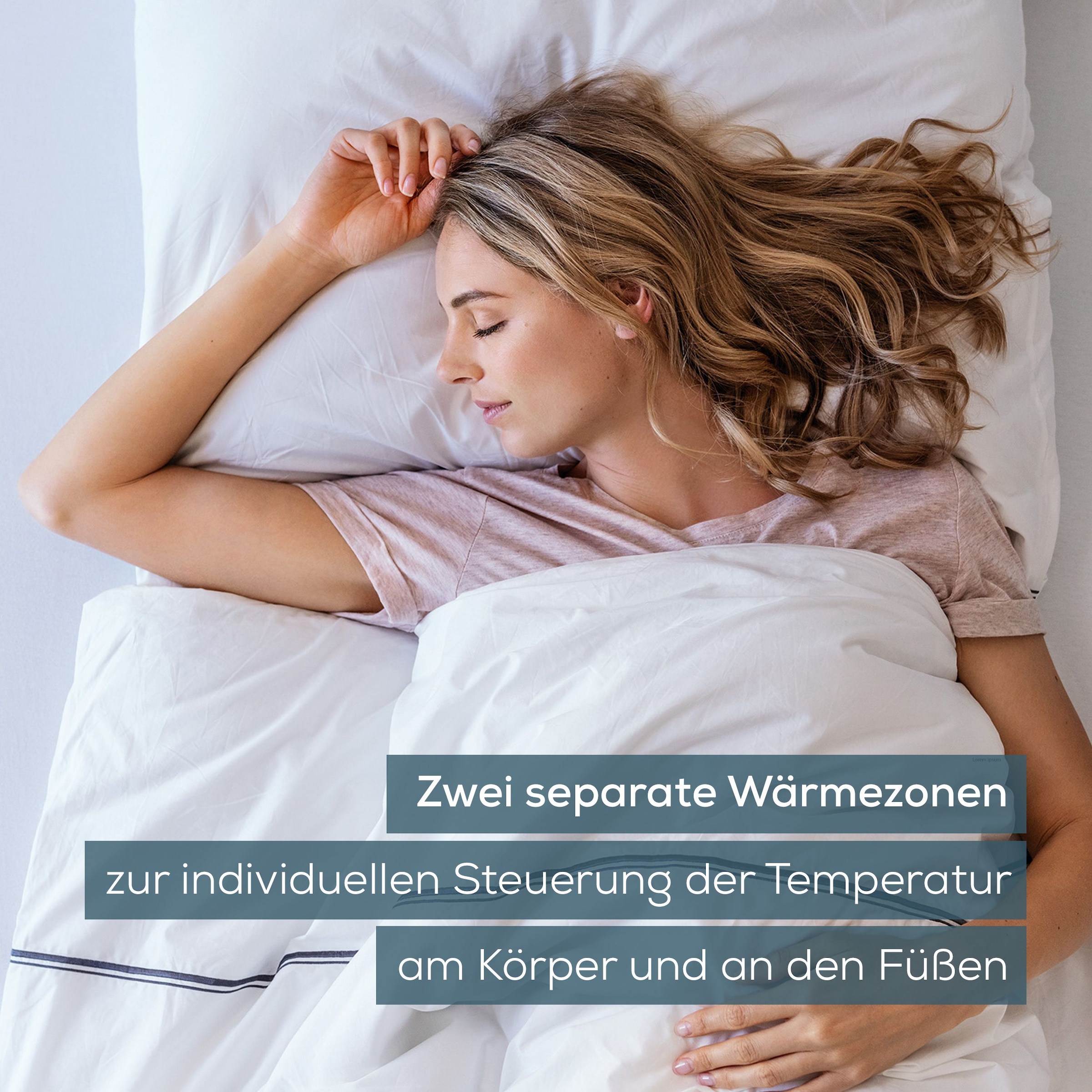 BEURER Wärmeunterbett »Beurer UB 90 für ein kuschelig warmes Bett«, Wärmezone für Körper und Füße separat einstellbar