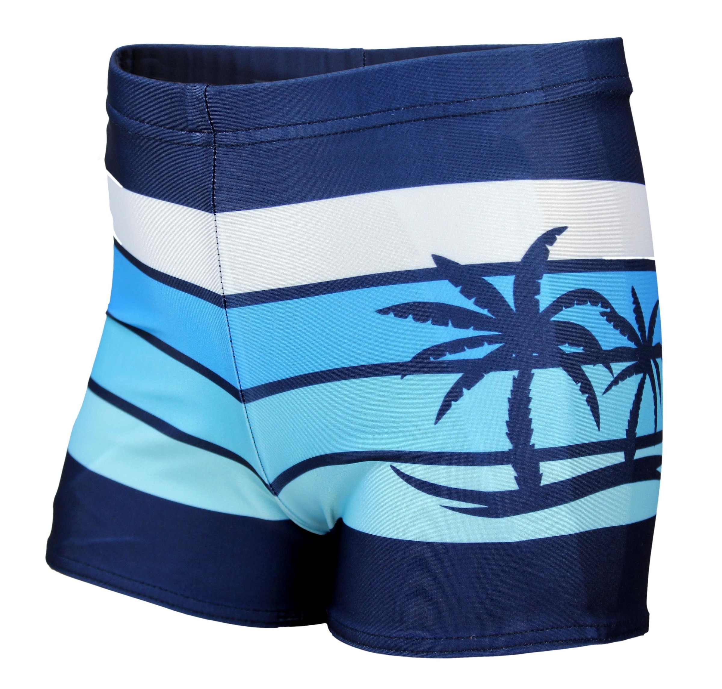 AQUARTI Badehose "Badehose Jungen Badehose Gestreift mit Motiven"