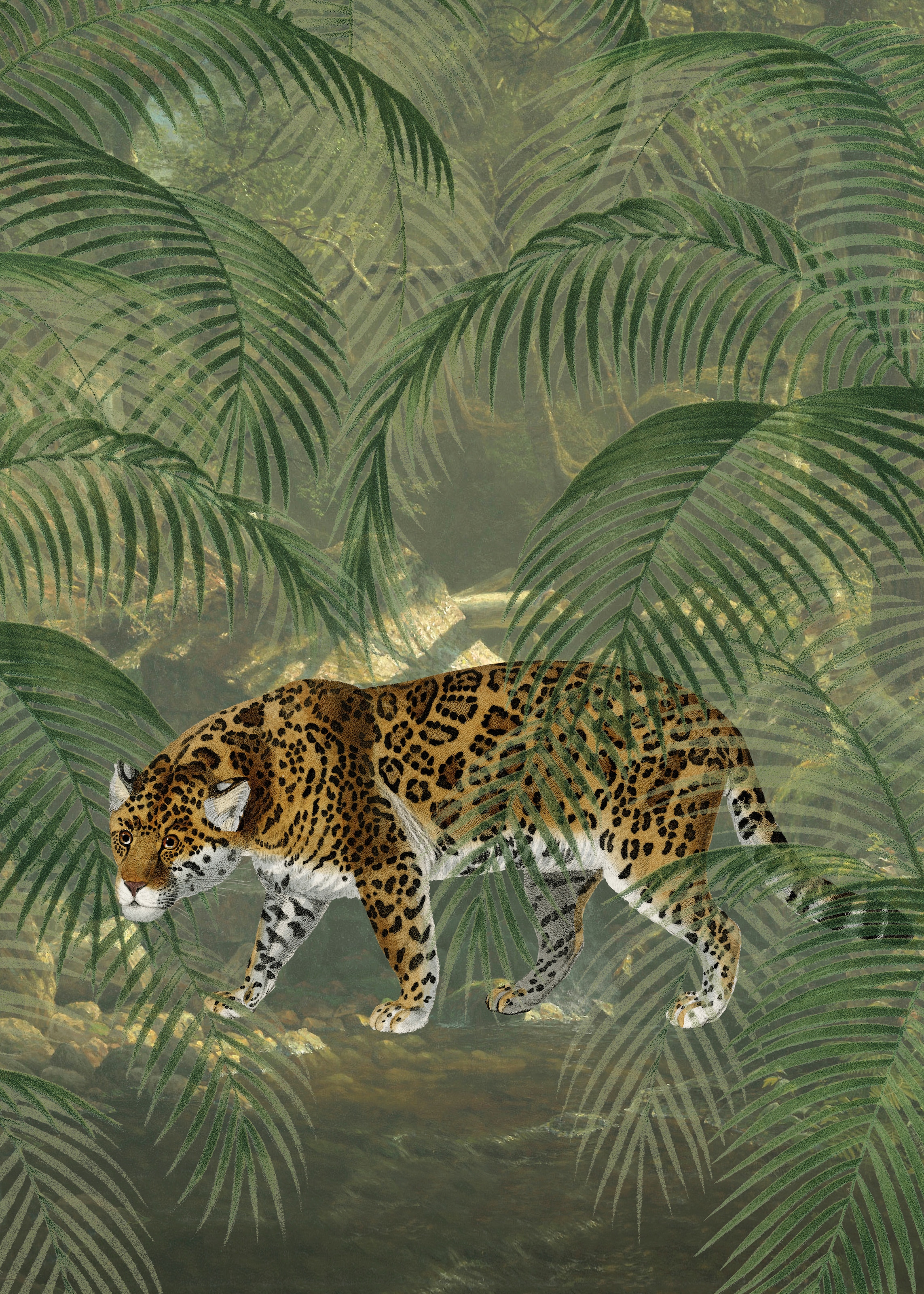 Art for the home Fototapetas »Leopard« botanisch 280x20...