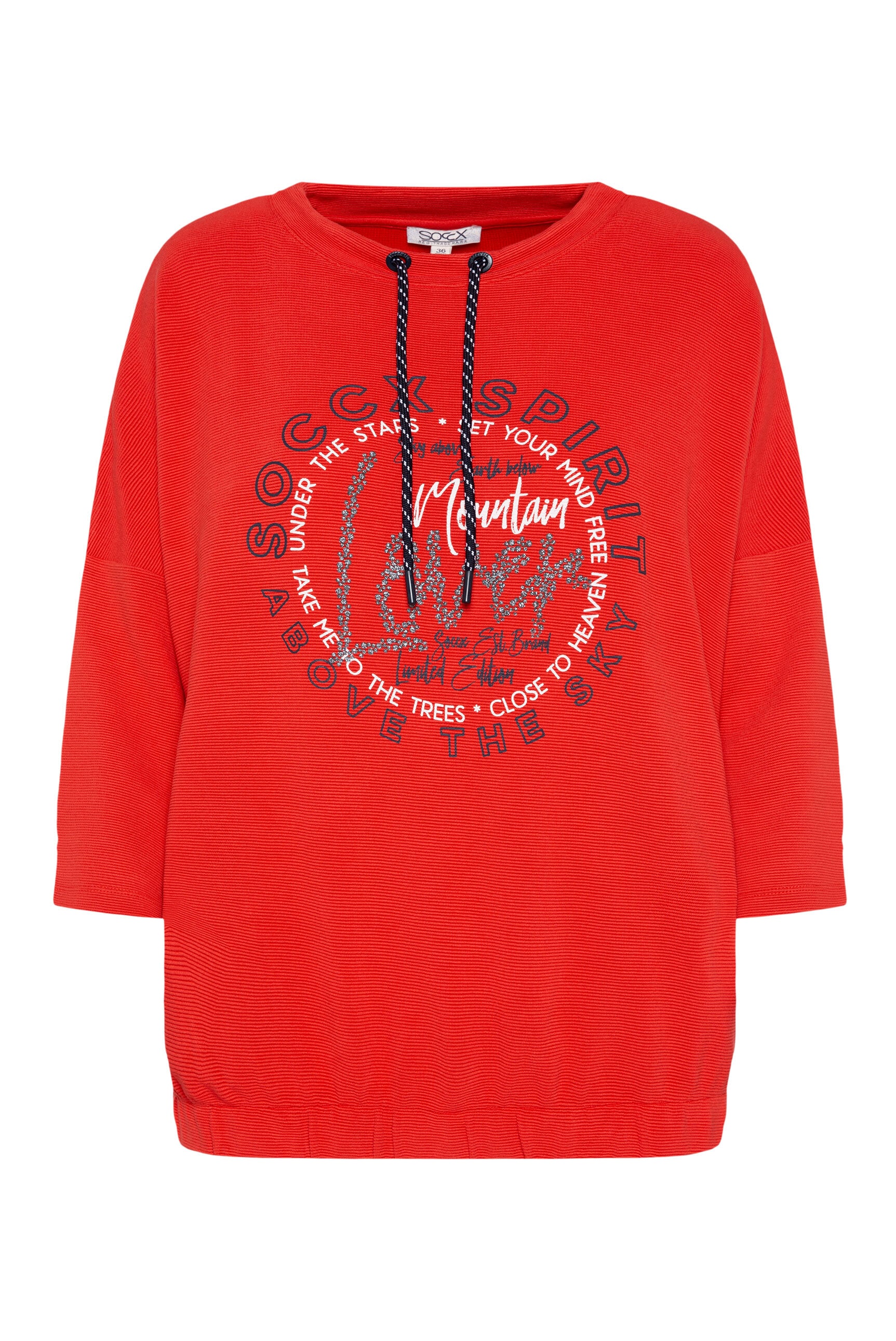 SOCCX Sweater, mit Gummizug im Saum