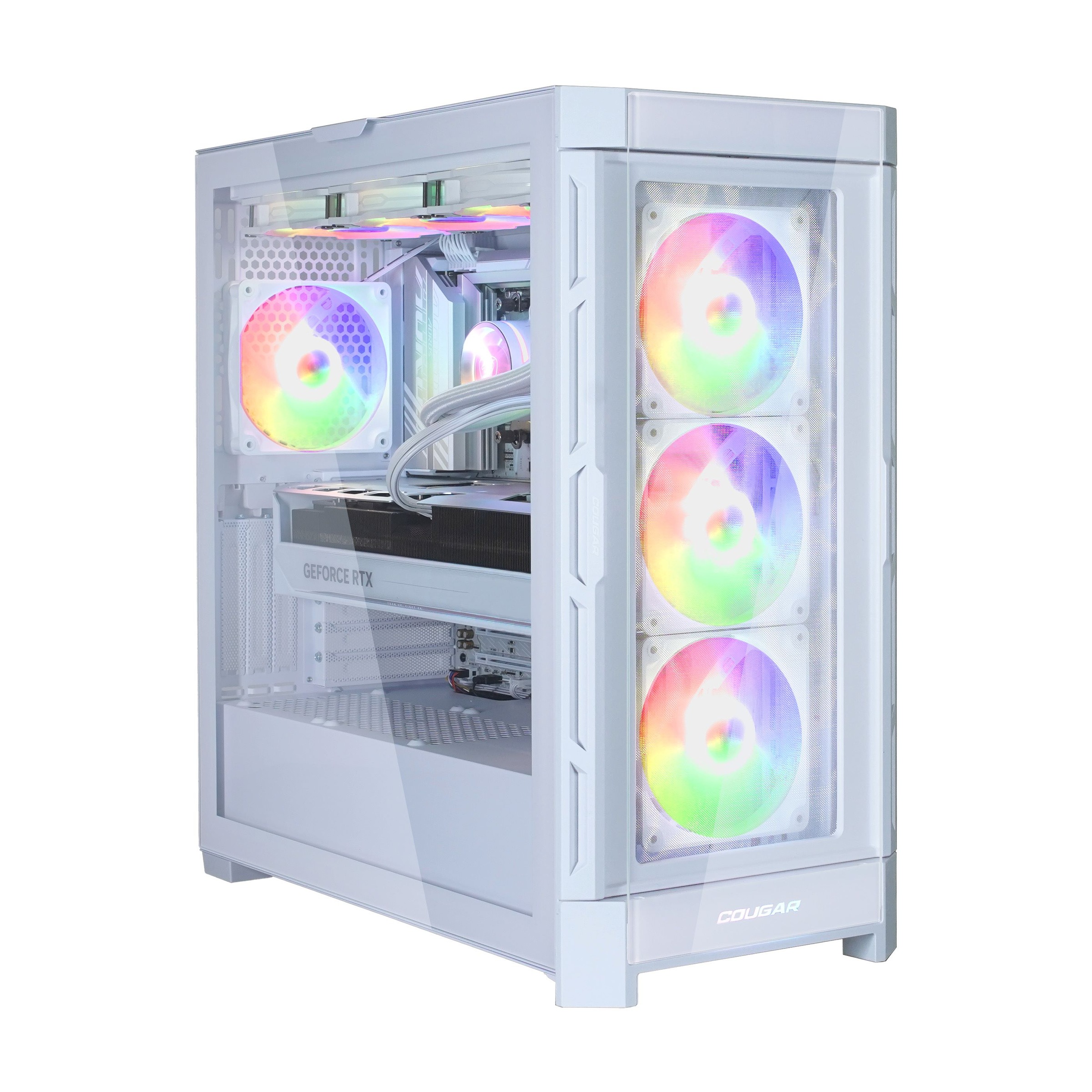 Cougar Gaming-PC »DUOFACE PRO White 7421«, Windows 11, DDR5 RAM, Gen4 SSD