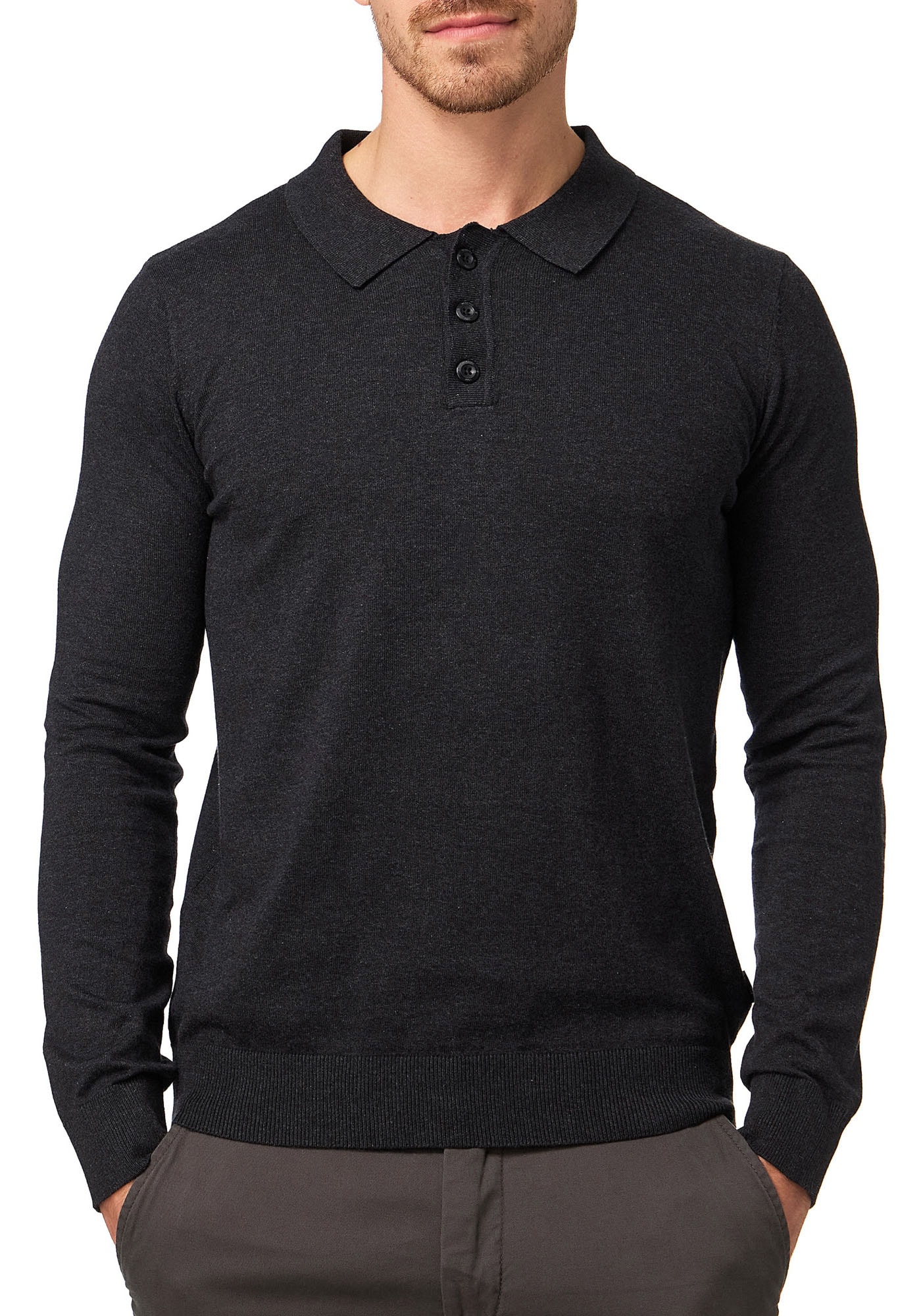 Indicode Polokragenpullover "INBarner"