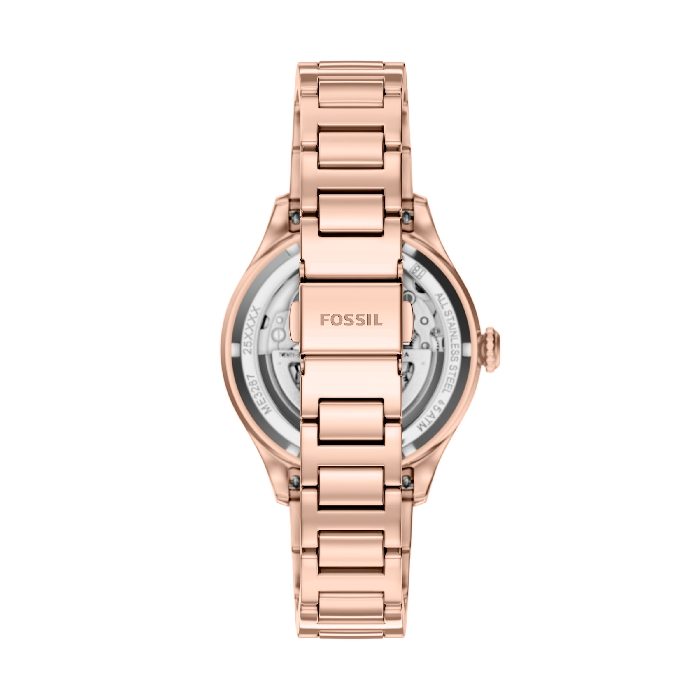 Fossil Automatikuhr »Gilmore« Armbanduhr, Mechanische Uhr, Edelstahlarmband, analog