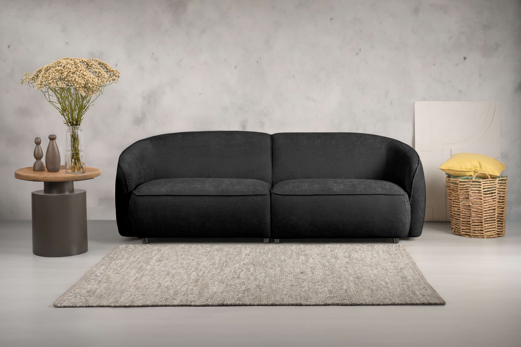 INOSIGN 3-Sitzer "Cosigo", Breite 226 cm, 2 Chenille-Stoffe zur Auswahl, mi günstig online kaufen