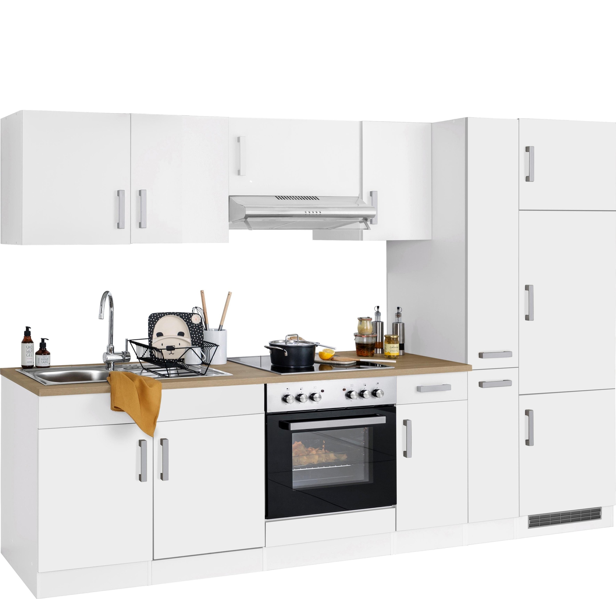 Thumbnail - KOCHSTATION Küchenzeile "KS-Gera" Breite 300 cm, wahlweise mit E-Geräten, mit Arbeitsplatte