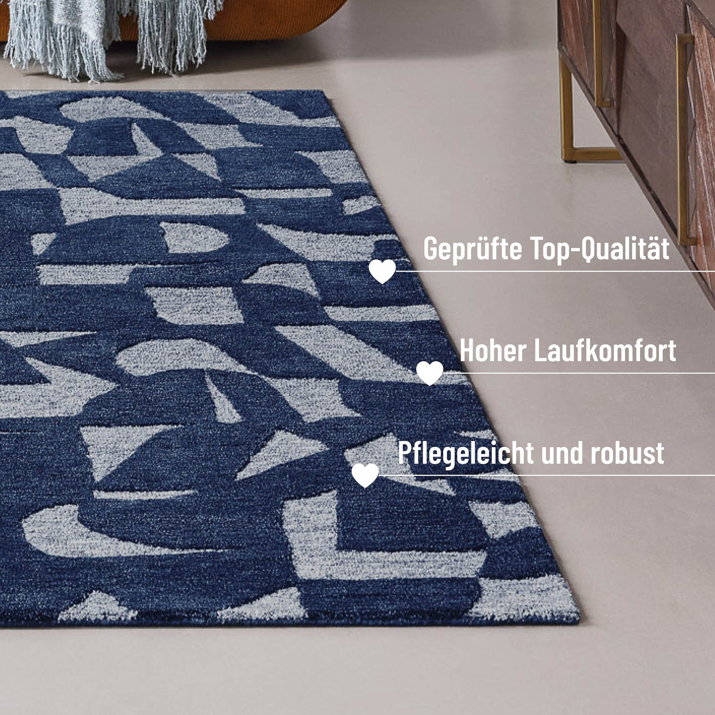Wecon Home Ocean State Rug Blue Multi 70x140cm 3