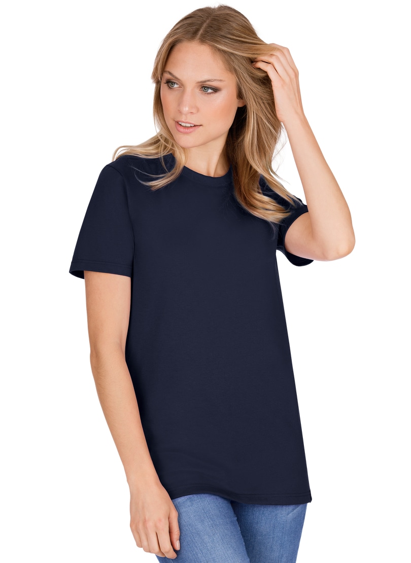 bestellen Trigema T-Shirt | BAUR DELUXE Fit T-Shirt Baumwolle« »TRIGEMA Slim aus online