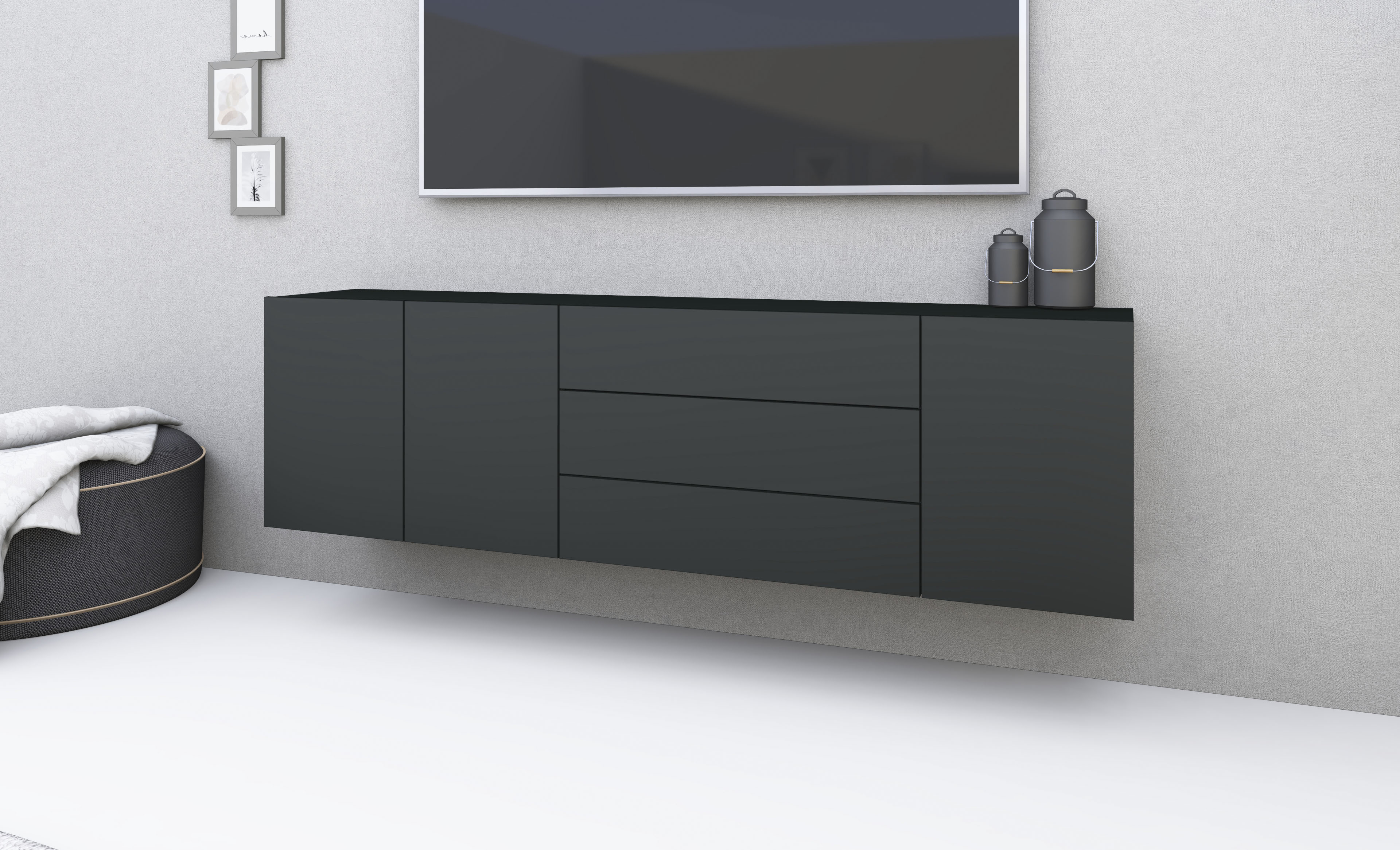Thumbnail - borchardt Möbel Sideboard "Sophia", Breite 190 cm, hängend und stehend montierbar