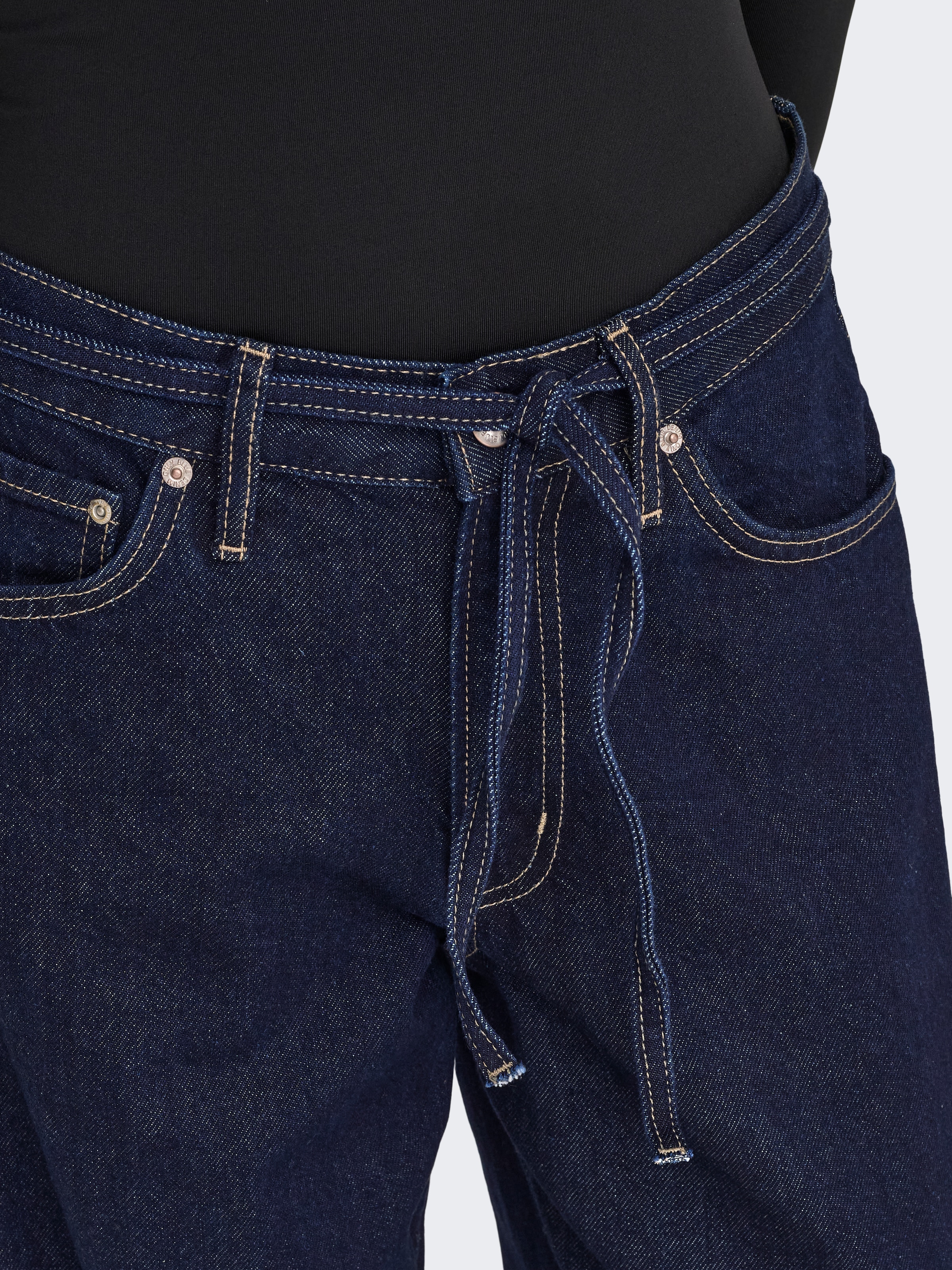 ONLY Straight-Jeans »ONLGIANNA MW STRAIGHT DNM DOT630 NOOS« Baumwolle