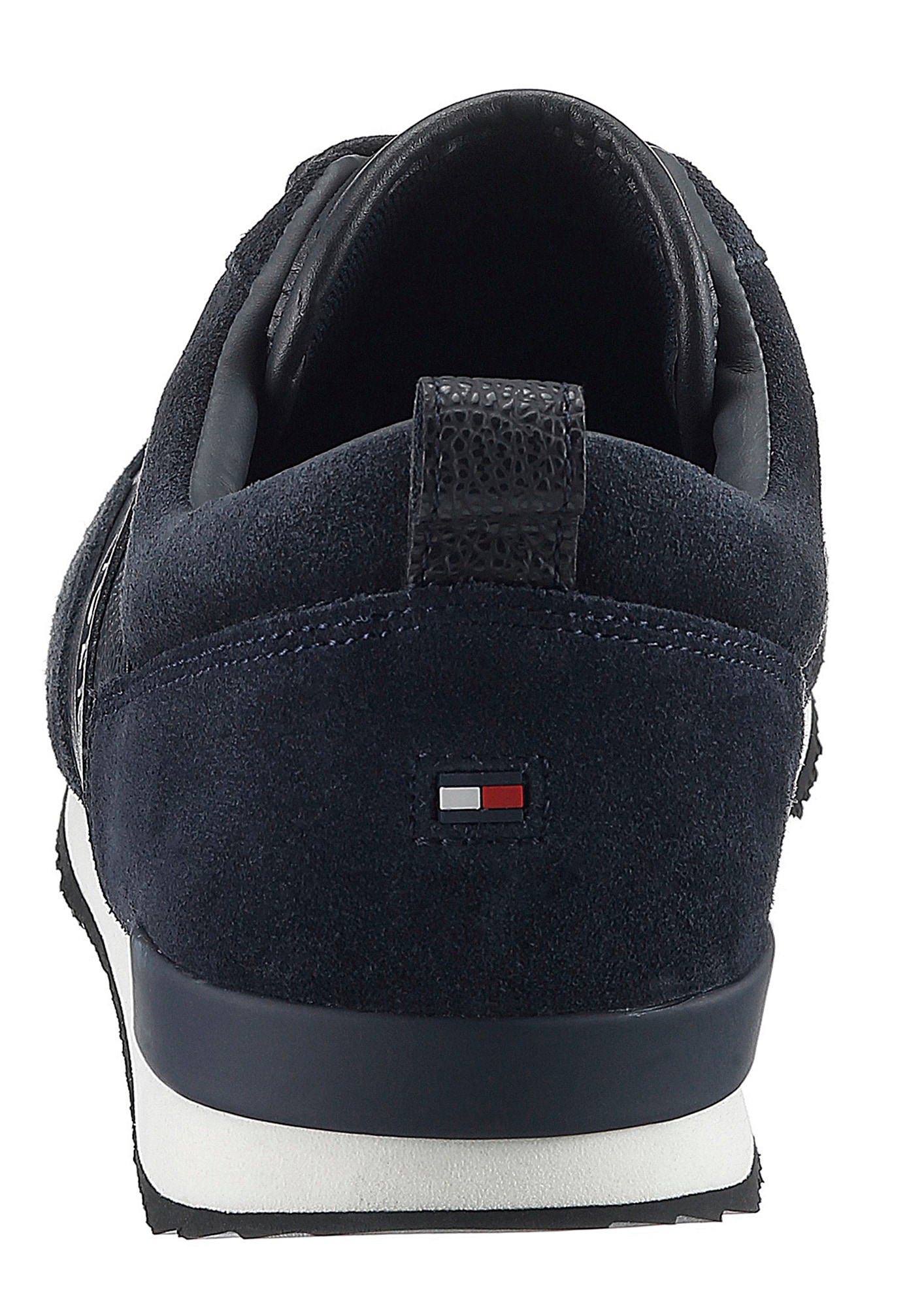 Tommy Hilfiger Sneaker »ICONIC LEATHER SUEDE MIX RUNNER«, im Materialmix, Freizeitschuh, Halbschuh, Schnürschuh