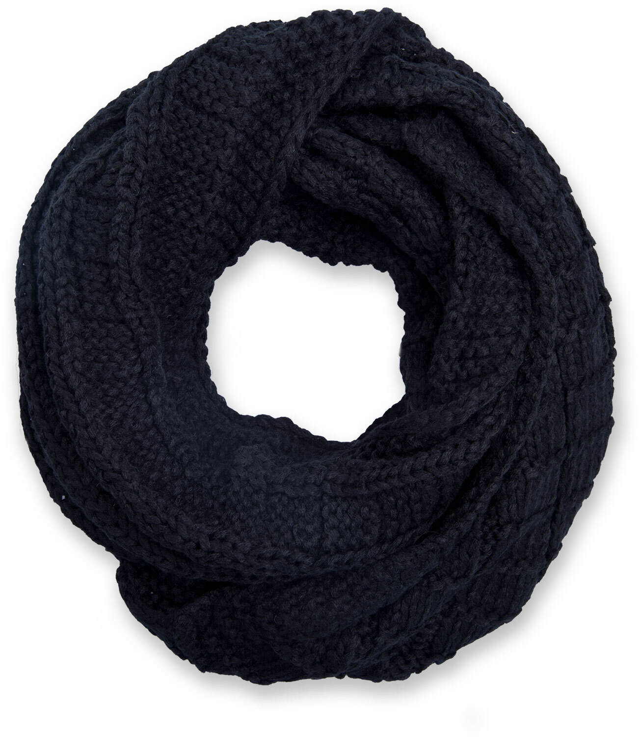 styleBREAKER Strickschal "Strick Loop mit Karomuster" 1 Stk.