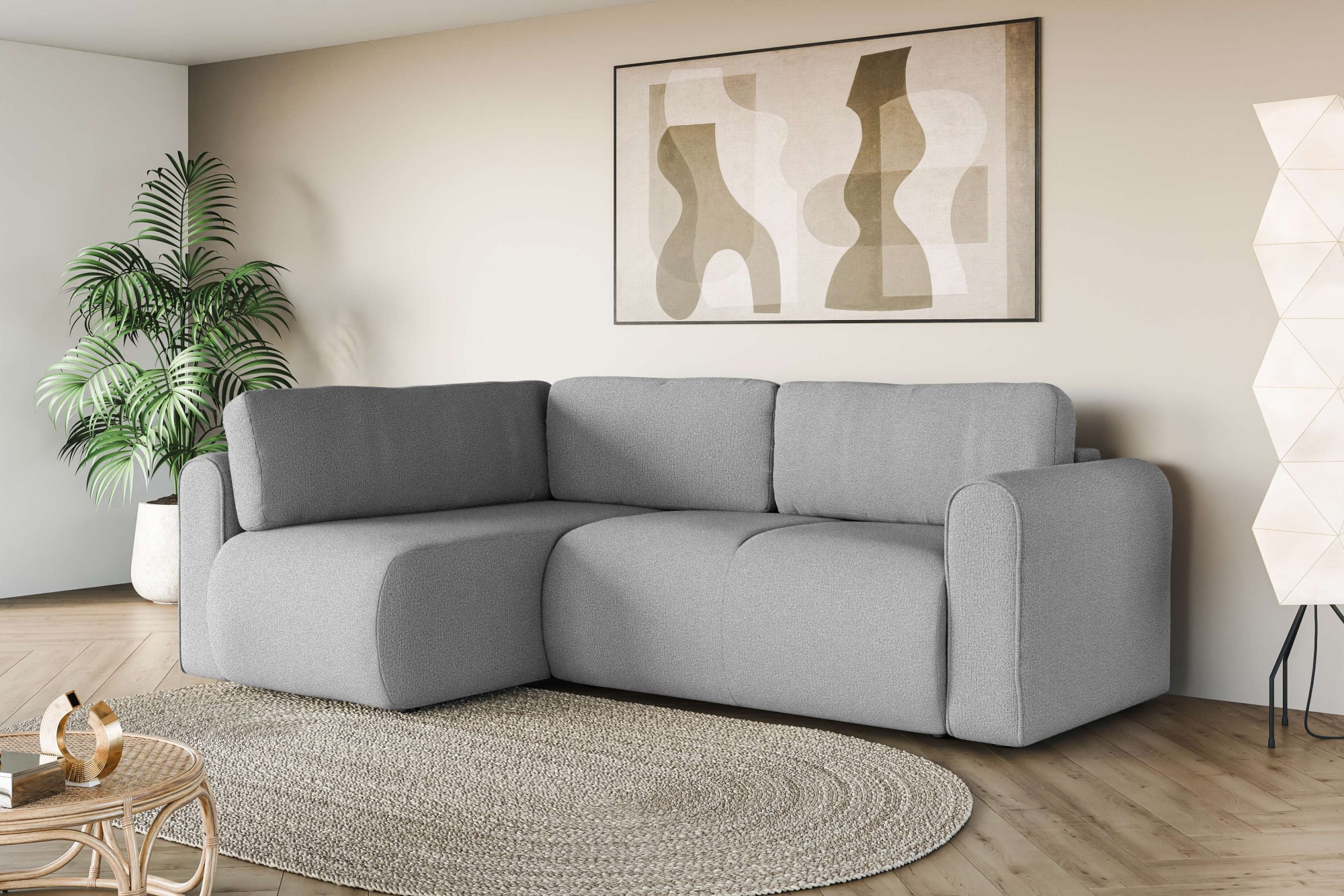 OTTO home Ecksofa "Zacharia wahlweise Schlafsofa mit Bettkasten, B/T/H 250/ günstig online kaufen